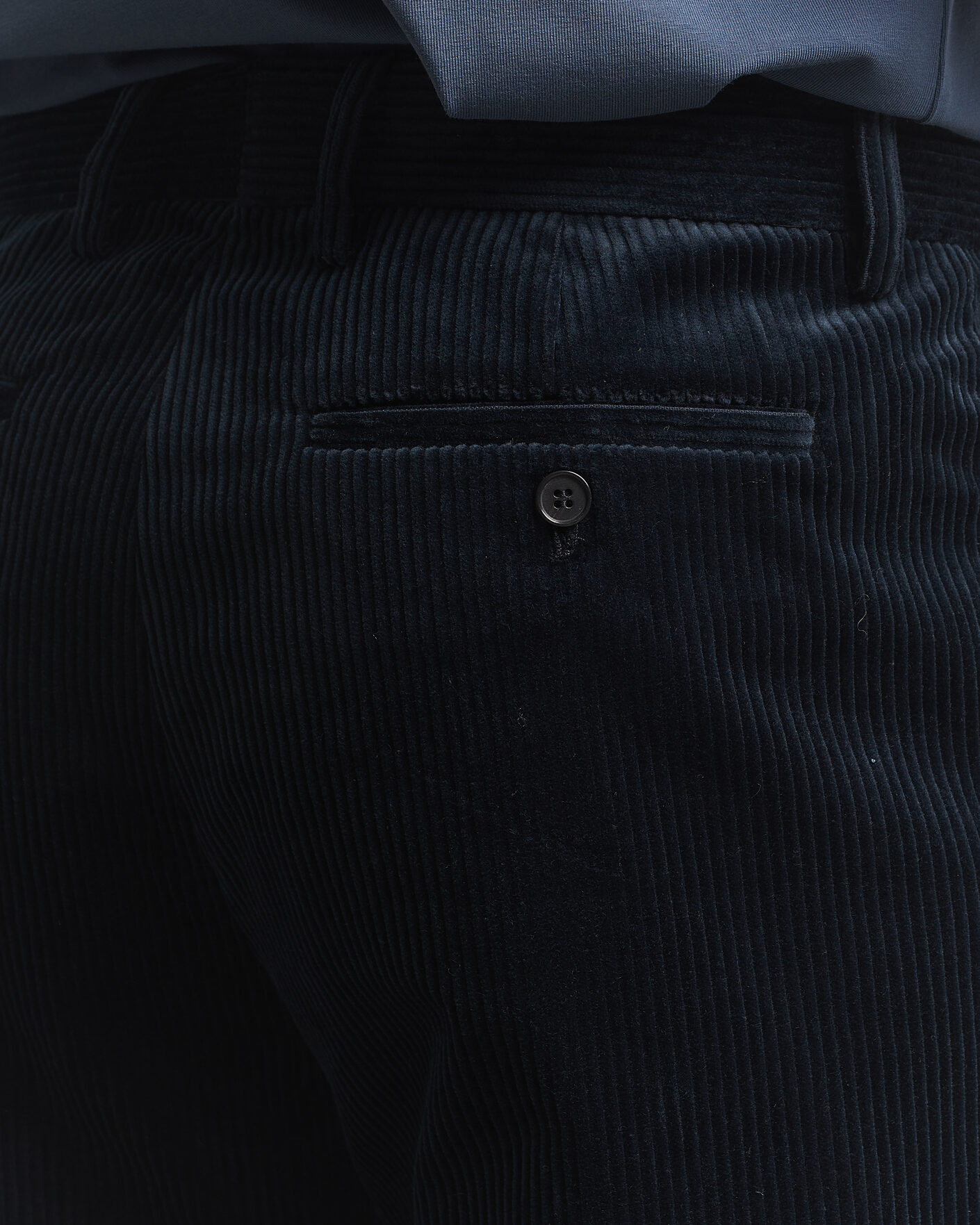 Mies | Housut | Filippa K | Julian Corduroy Chino Trousers Dark Navy