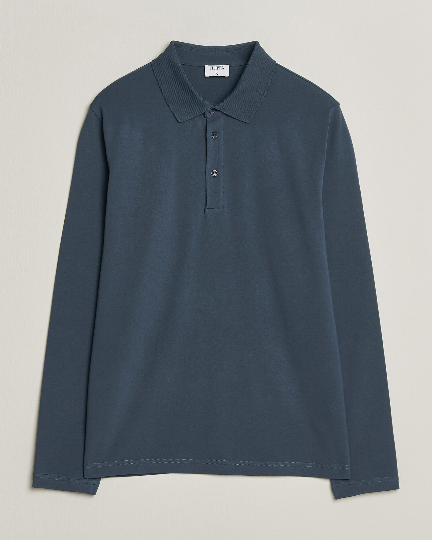 Mies | Pikeet | Filippa K | Luke Lycra Polo Shirt Stone Blue