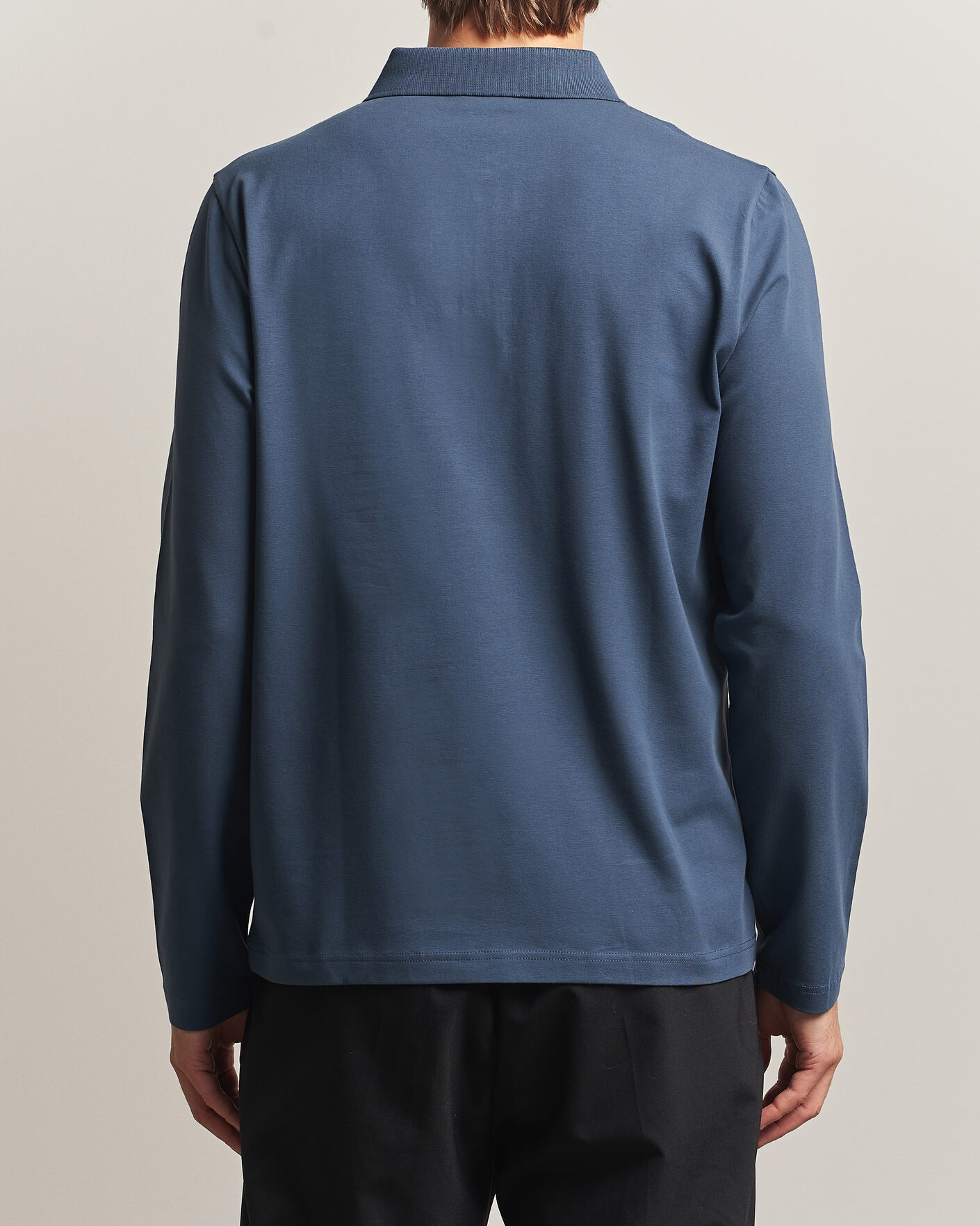 Mies | Pikeet | Filippa K | Luke Lycra Polo Shirt Stone Blue