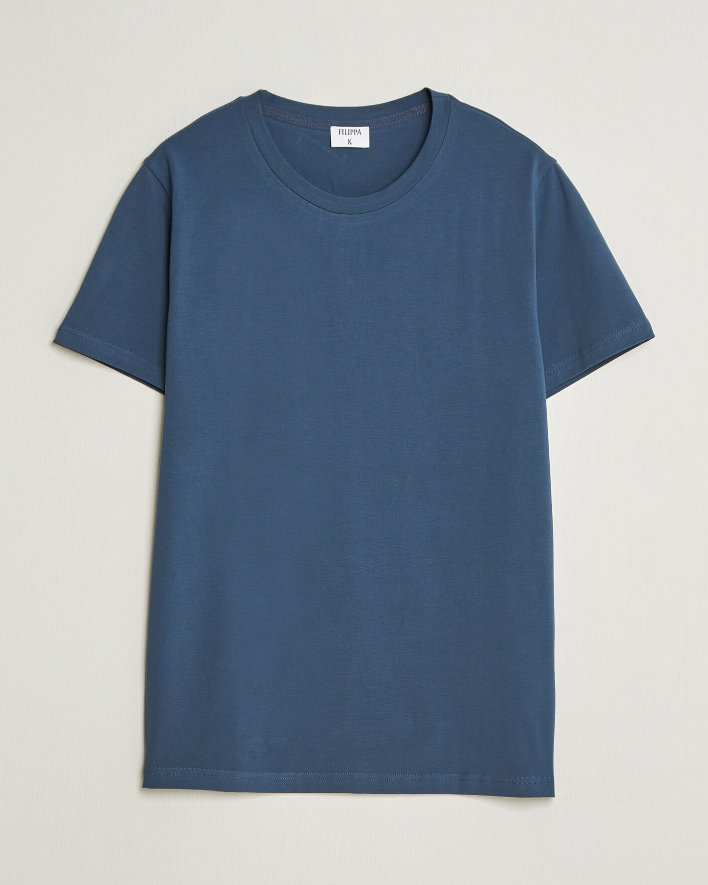 Mies | T-paidat | Filippa K | Soft Lycra T-Shirt Stone Blue