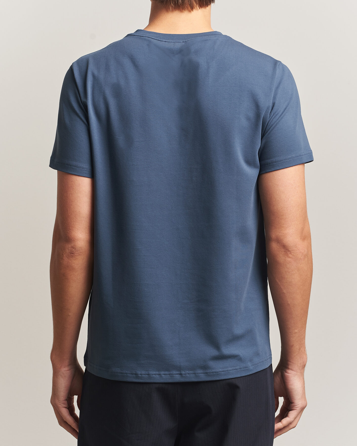 Mies | T-paidat | Filippa K | Soft Lycra T-Shirt Stone Blue