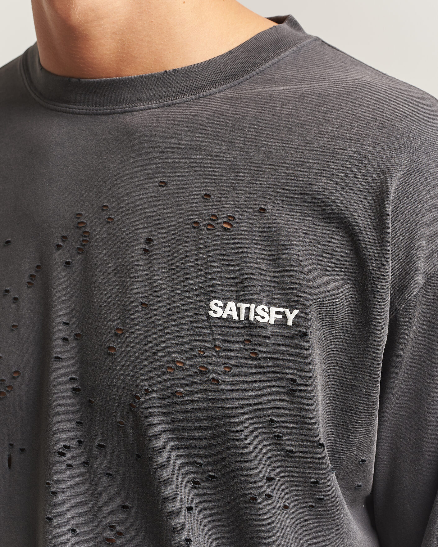 Mies | T-paidat | Satisfy | MothTech Long Sleeve T-Shirt Aged Black