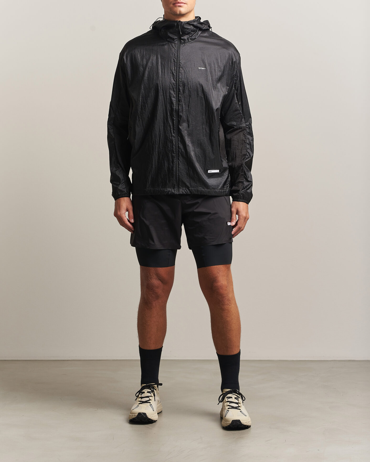 Mies | Takit | Satisfy | Pertex Diamond Fuse Windbreaker Black