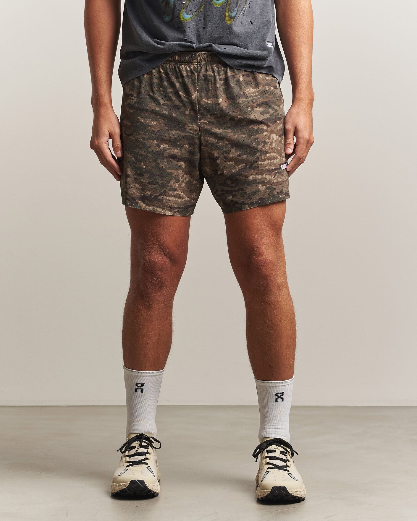 Mies | Shortsit | Satisfy | Space-O 5 Inch Shorts Overland Trek Camo