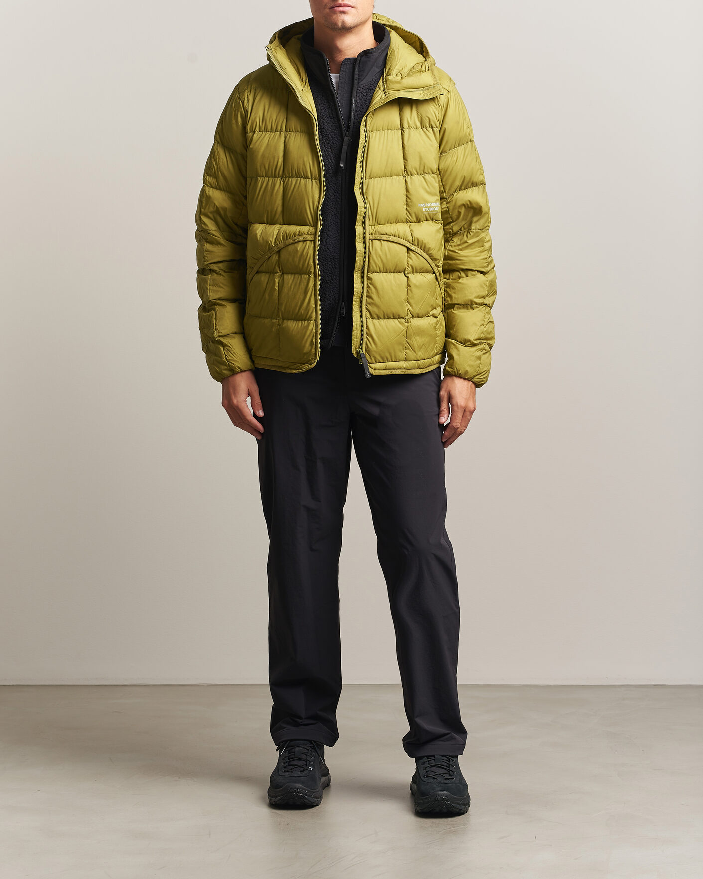 Mies | Takit | Pas Normal Studios | Off-Race Down Liner Jacket Dark Lime