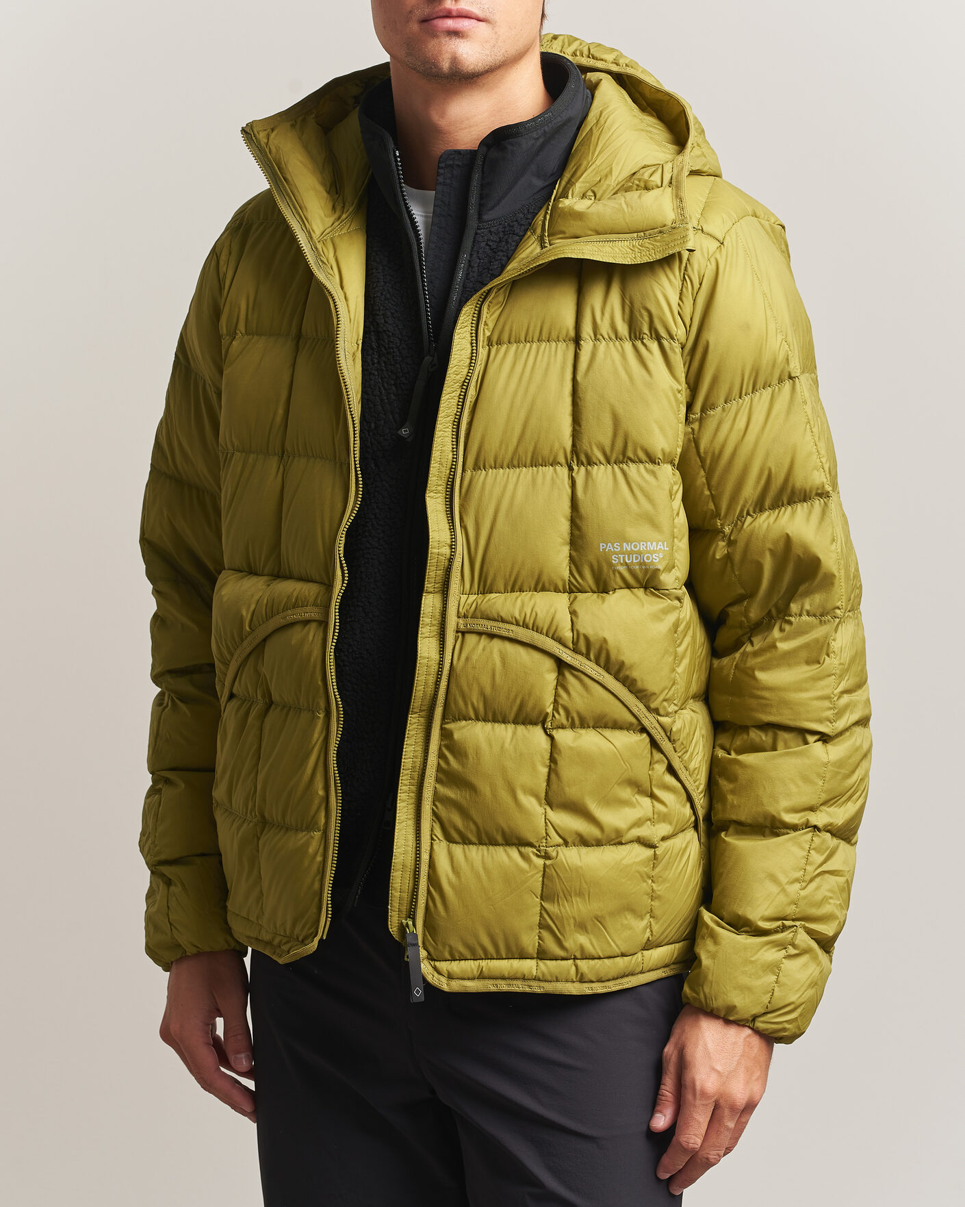 Mies | Takit | Pas Normal Studios | Off-Race Down Liner Jacket Dark Lime
