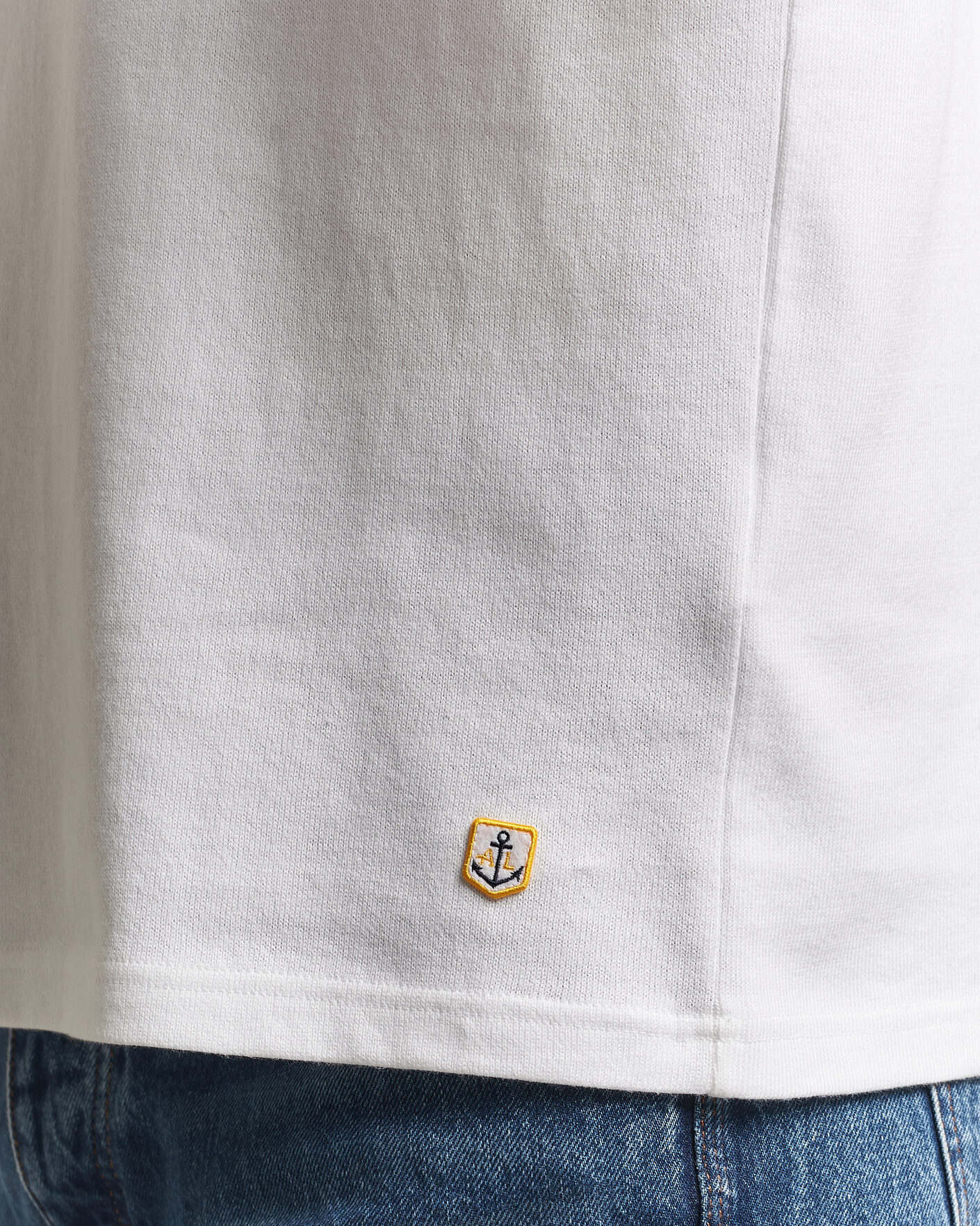 Mies | T-paidat | Armor-lux | Heritage Long Sleeve Cotton T-Shirt White