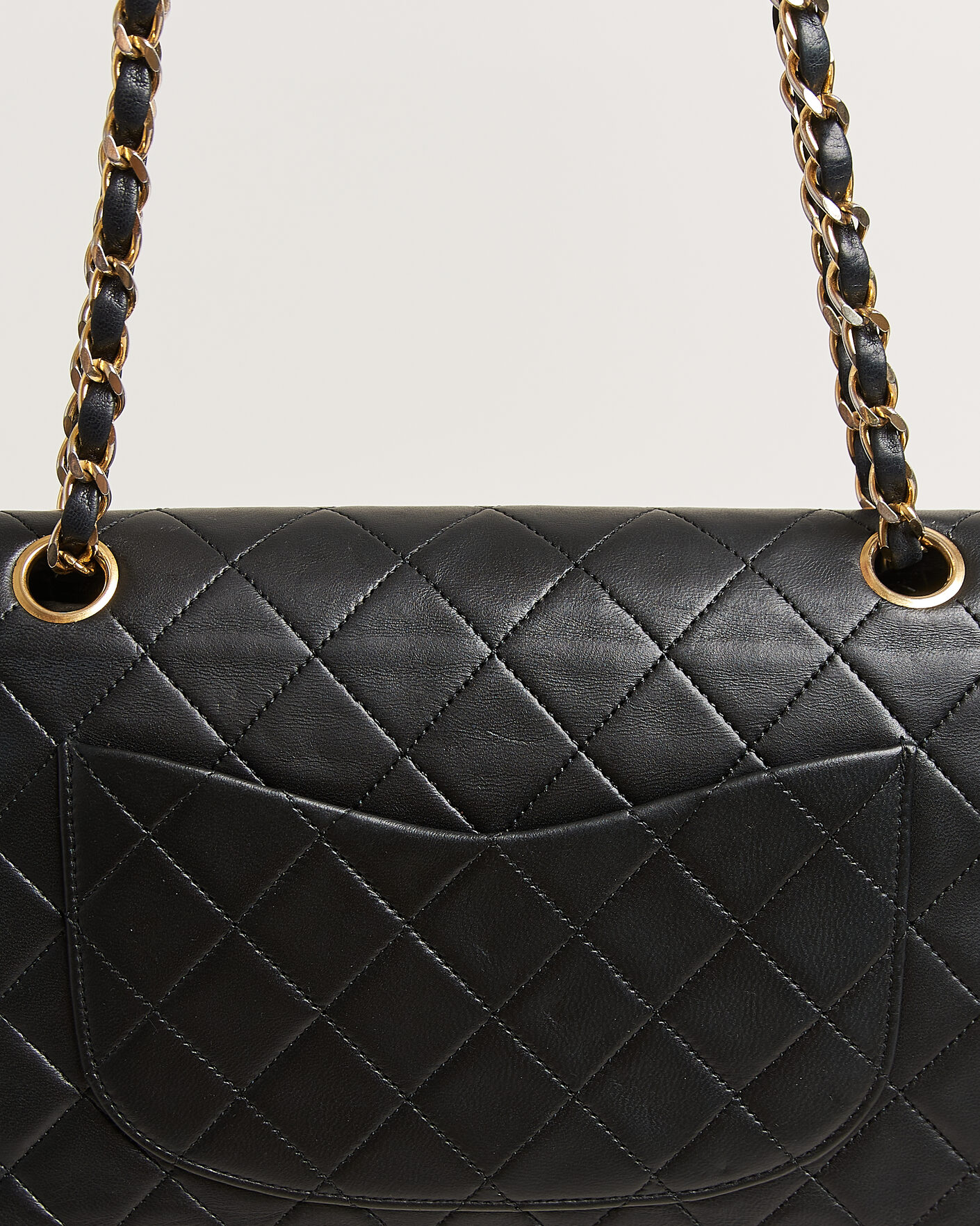 Mies | Pre-Owned & Vintage Bags | Chanel Pre-Owned | Classic Small Double Flap Bag Lambskin Black