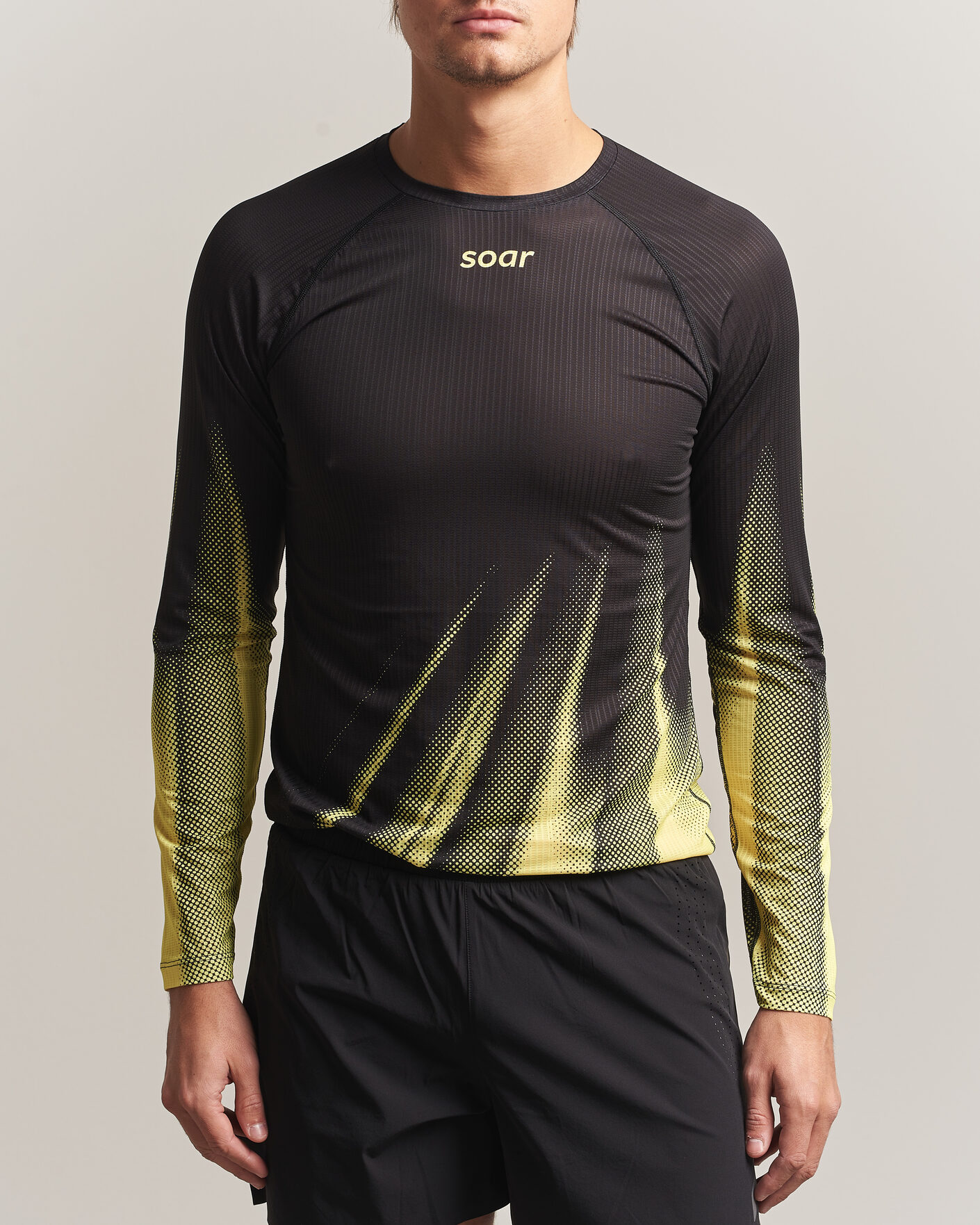 Mies | T-paidat | SOAR Running | LS Race Base Yellow/Black