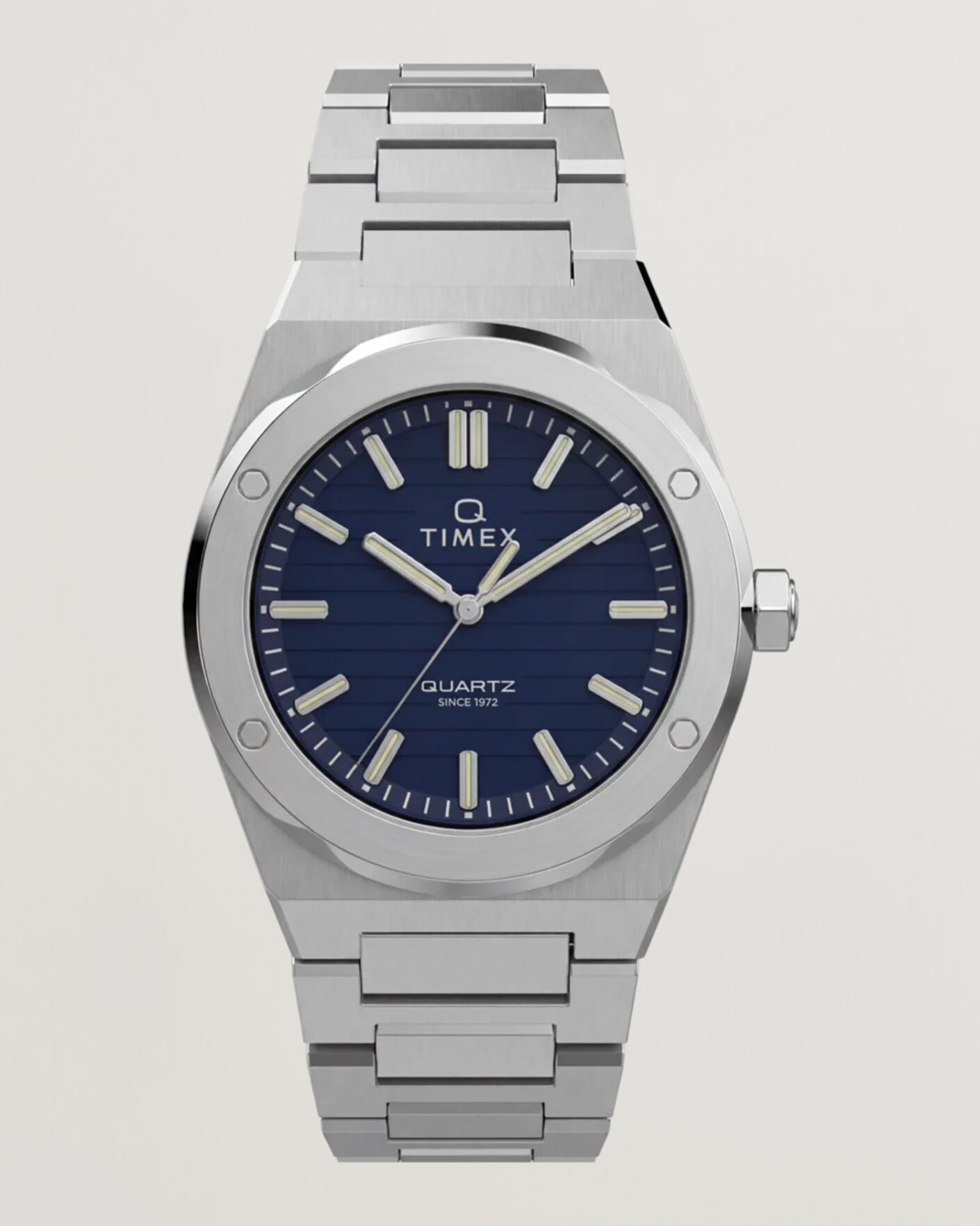 Mies | Timex Q Marbella Quartz Stainless Steel 40,5mm Blue Dial | Timex | Q Marbella Quartz Stainless Steel 40,5mm Blue Dial