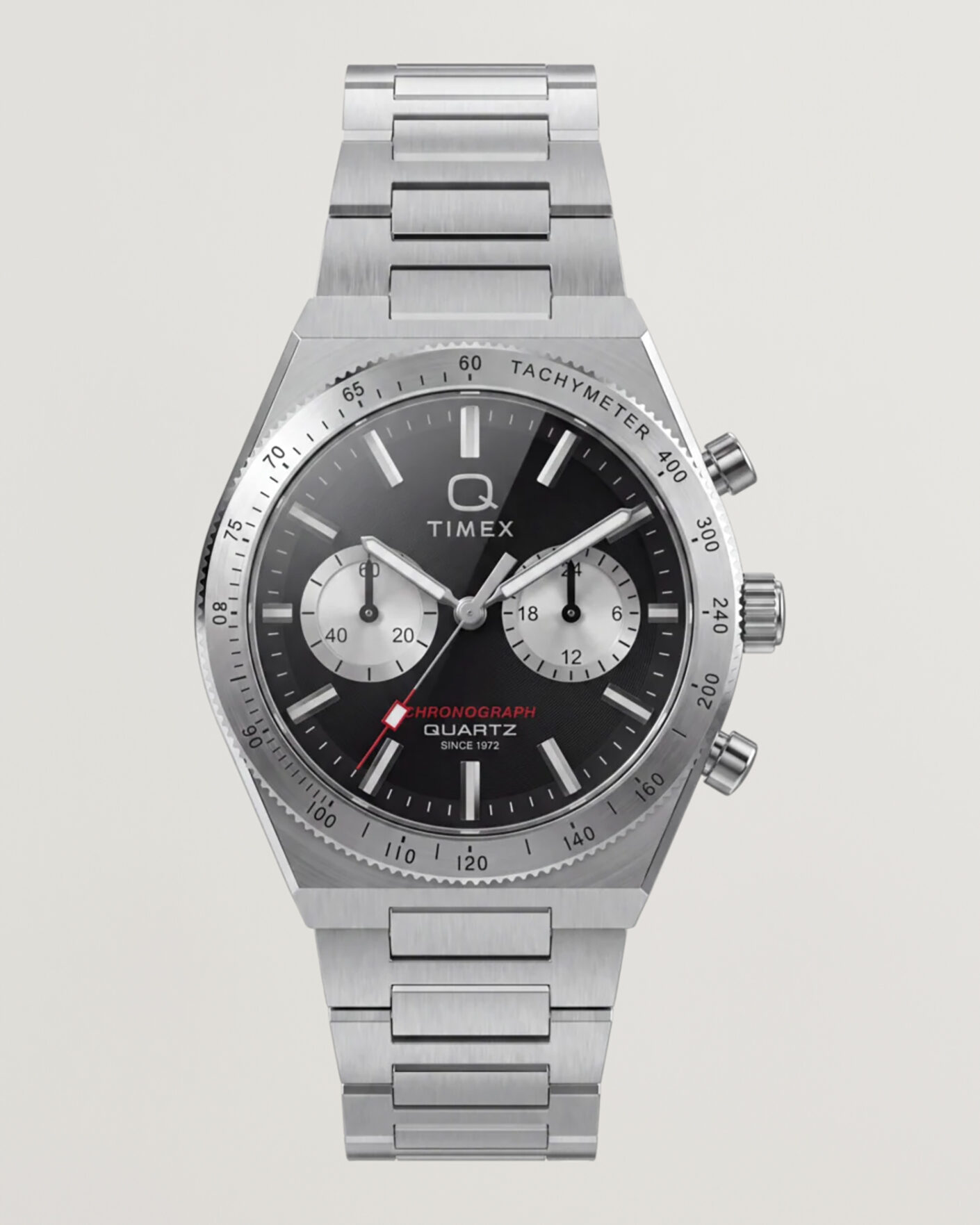 Mies | Timex Q Continental Chronograph 36mm Black Dial | Timex | Q Continental Chronograph 36mm Black Dial