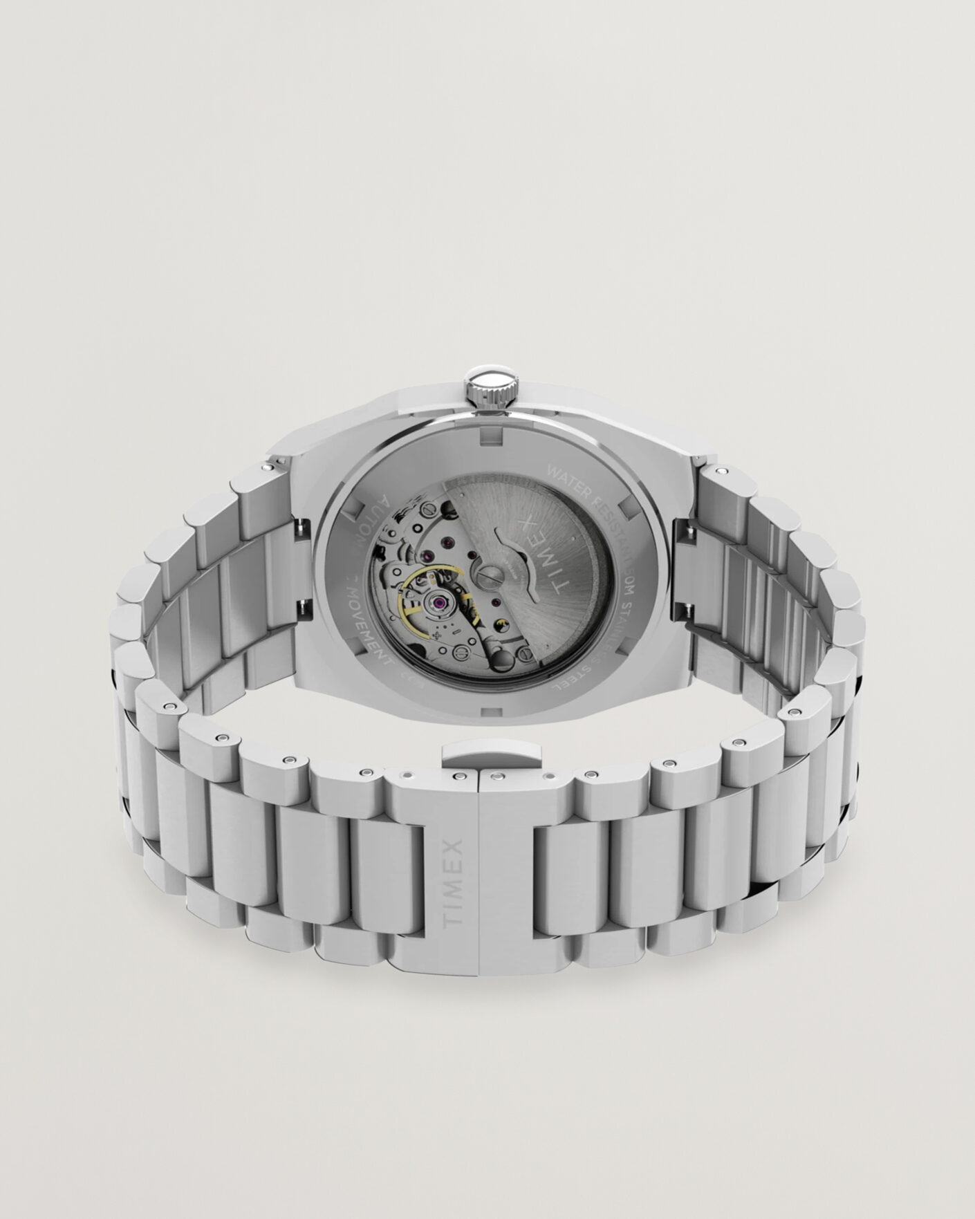Mies | Timex Automatic E Line Stainless Steel 38mm Silver Dial | Timex | Automatic E Line Stainless Steel 38mm Silver Dial