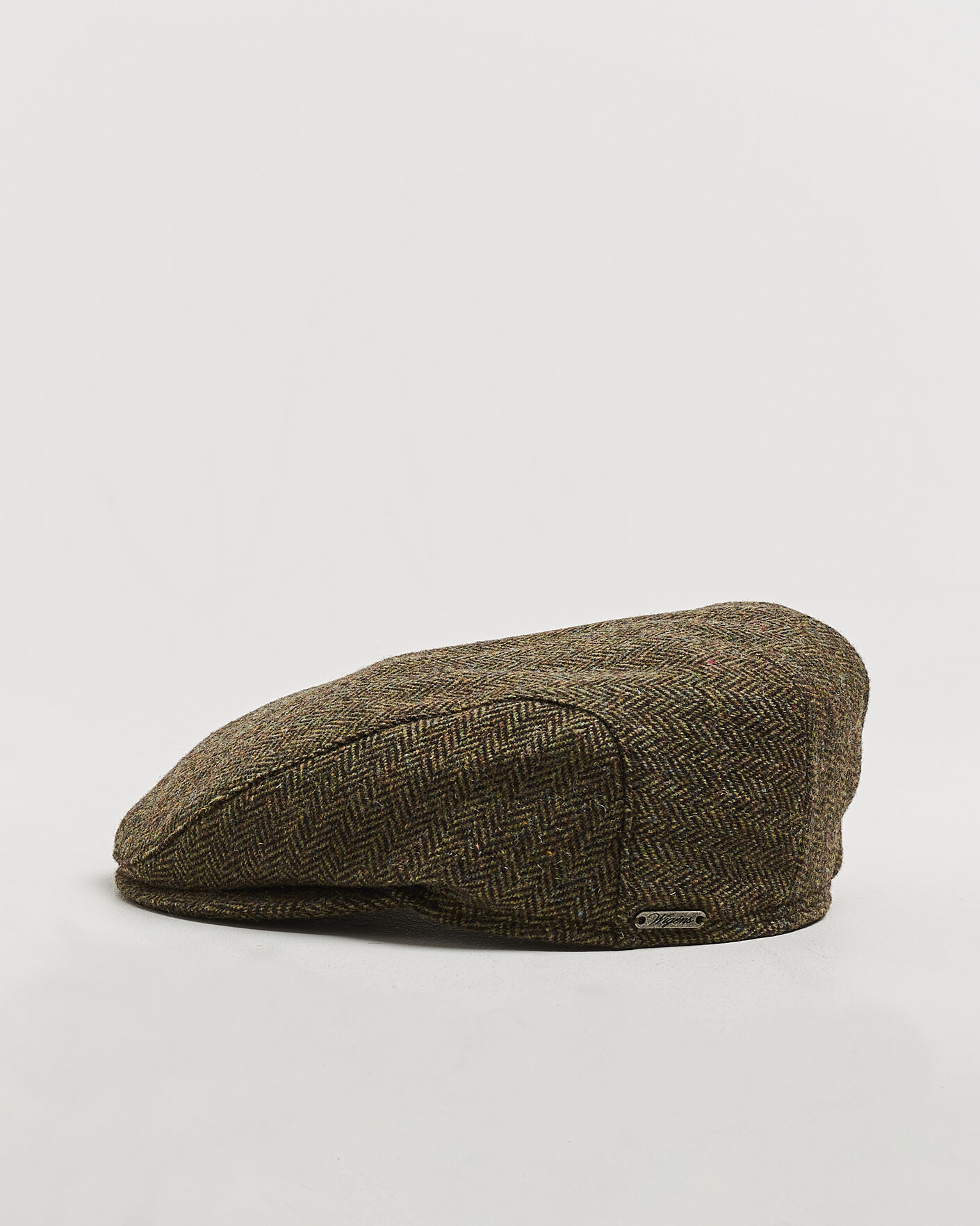 Mies | Päähineet | Wigéns | Ivy Slim Herringbone Cap Olive