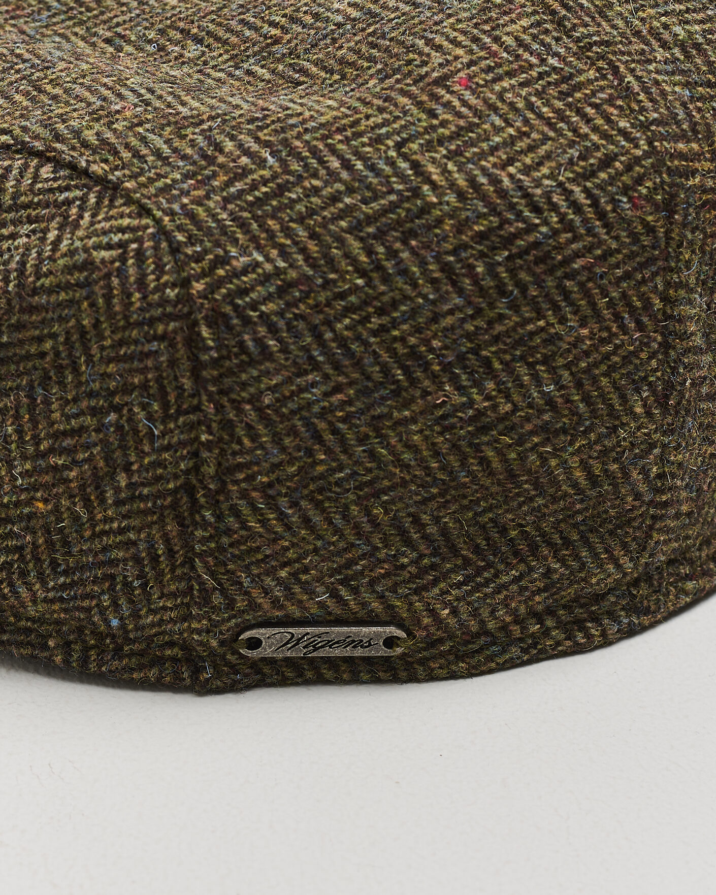 Mies | Päähineet | Wigéns | Ivy Slim Herringbone Cap Olive