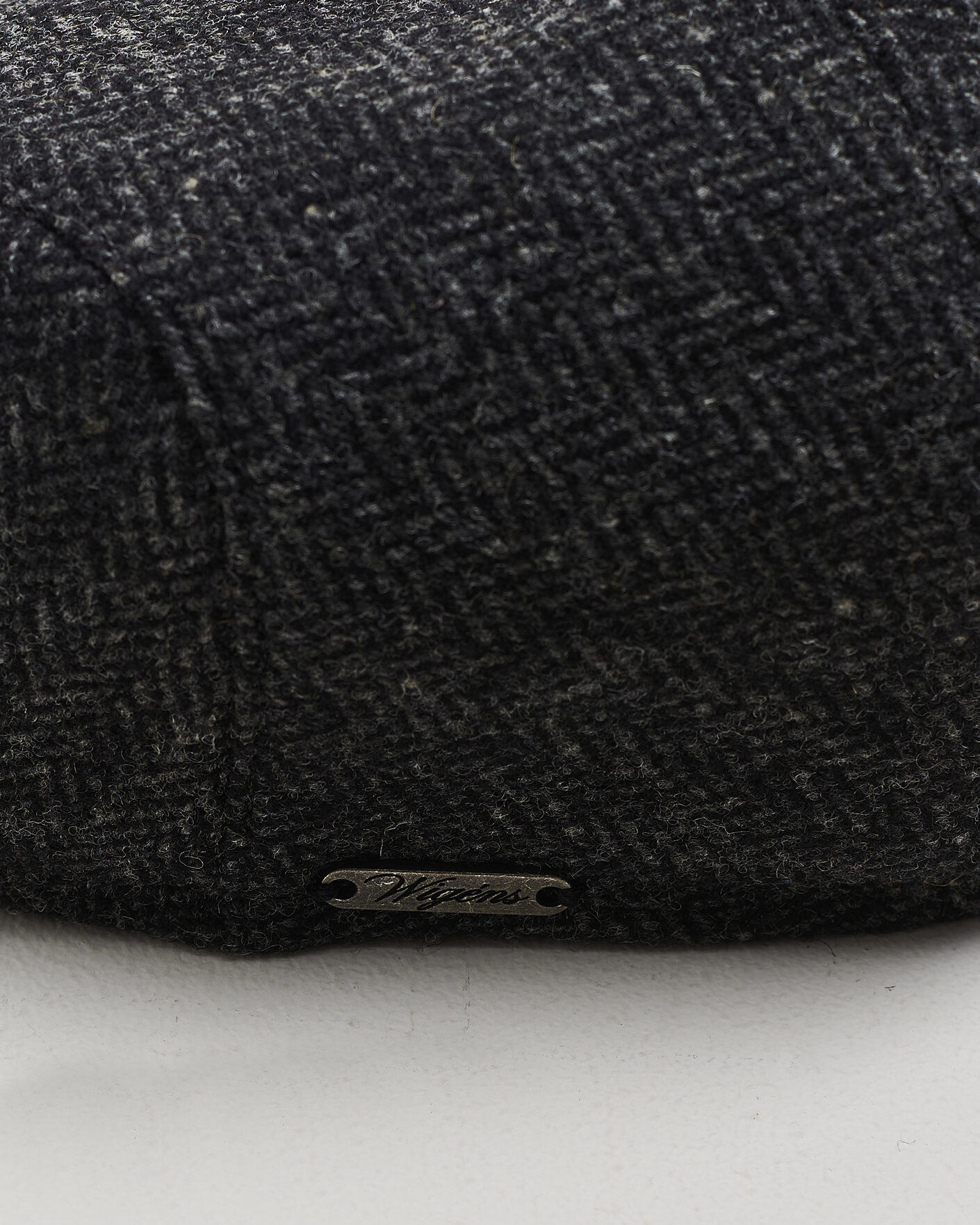 Mies | Päähineet | Wigéns | Ivy Slim Herringbone Cap Dark Grey