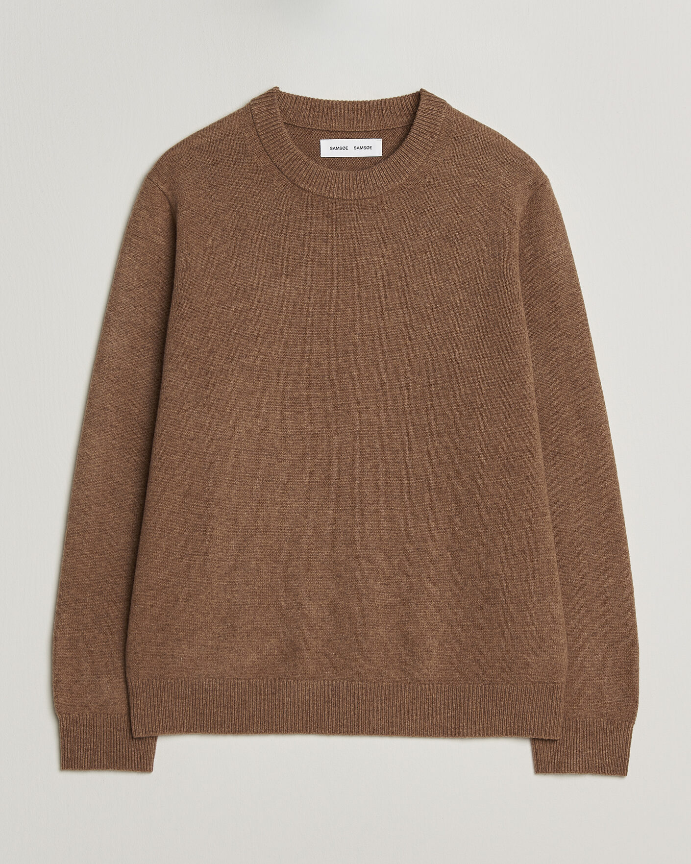 Mies | Puserot | Samsøe Samsøe | Isak Knitted Crew Neck Lead Gray
