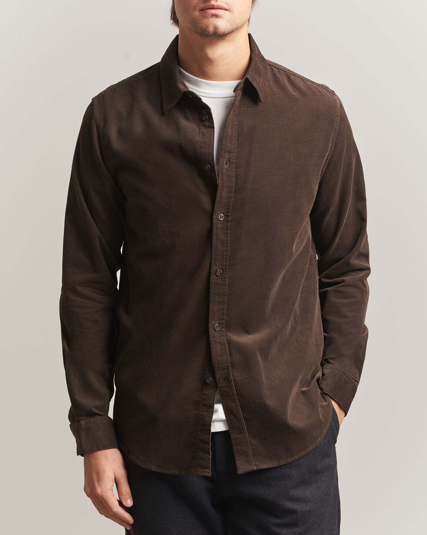 Mies | Kauluspaidat | Samsøe Samsøe | Liam Baby Cord Checked Shirt Delicioso