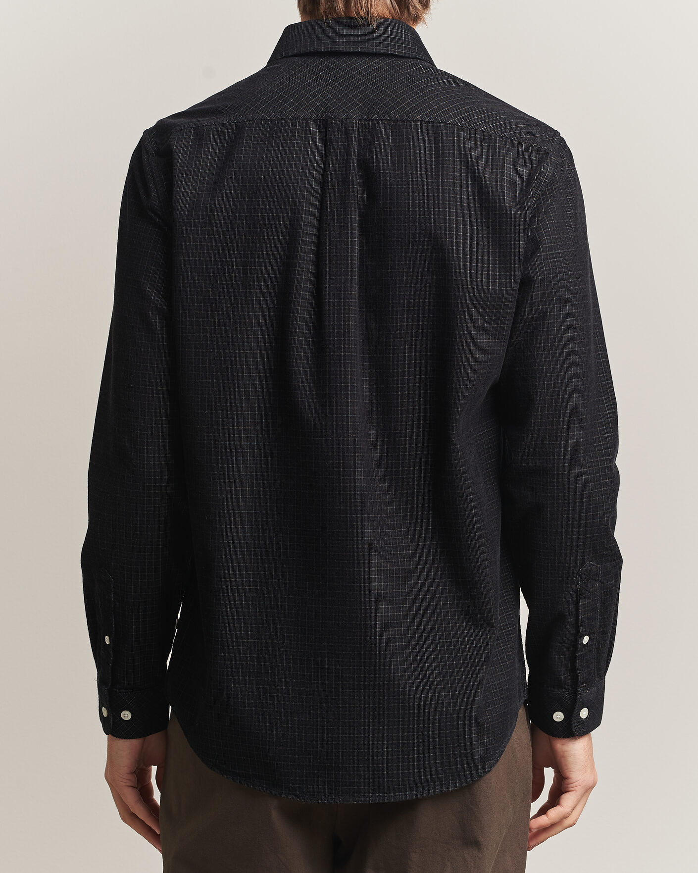 Mies | Kauluspaidat | Samsøe Samsøe | Liam Baby Cord Checked Shirt Black