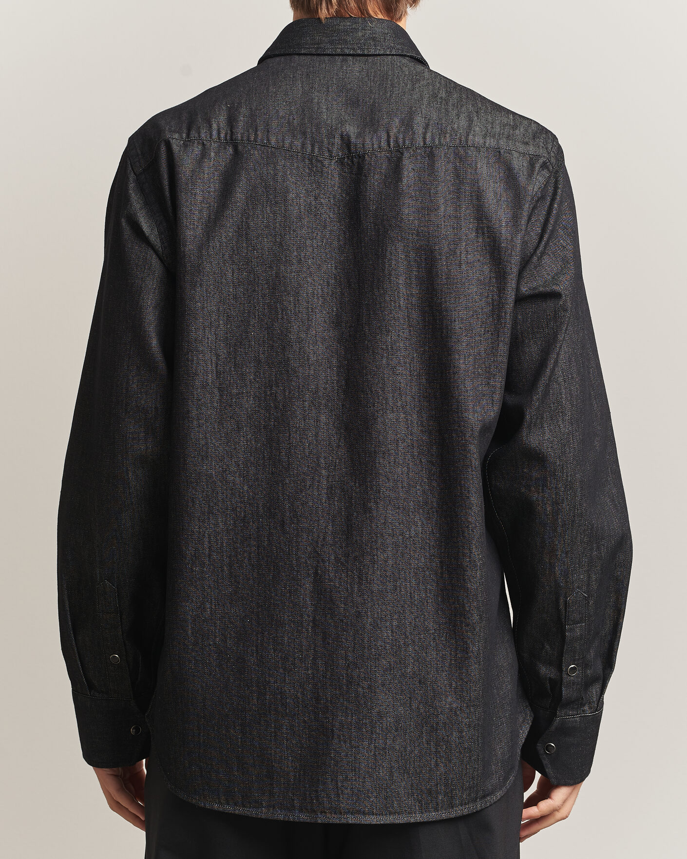 Mies | Kauluspaidat | Oscar Jacobson | Straight Fit Western Shirt Dark Grey
