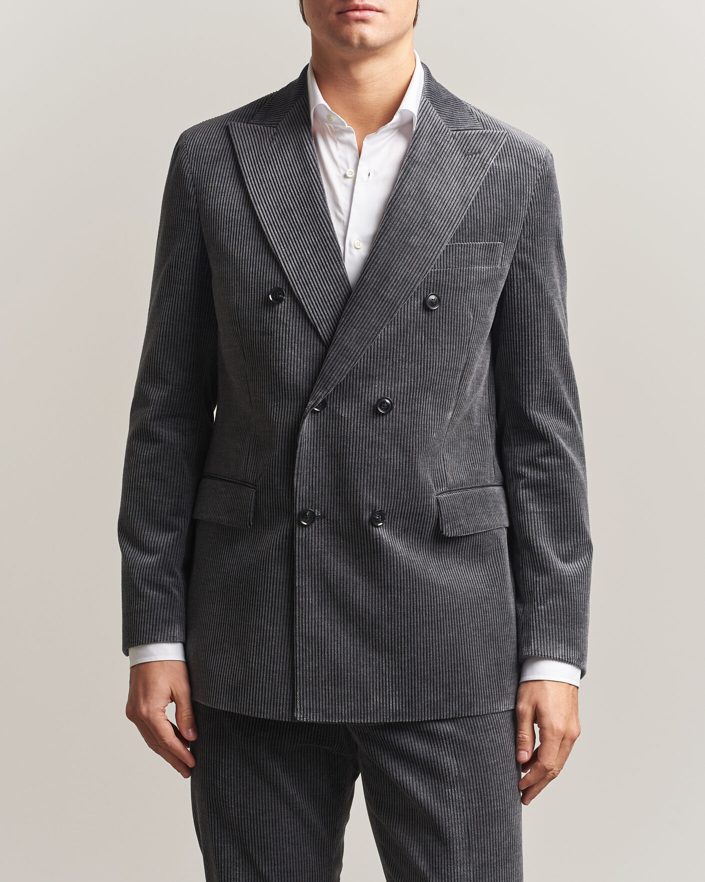Mies | Pikkutakit | Oscar Jacobson | Farris Corduroy Blazer Grey