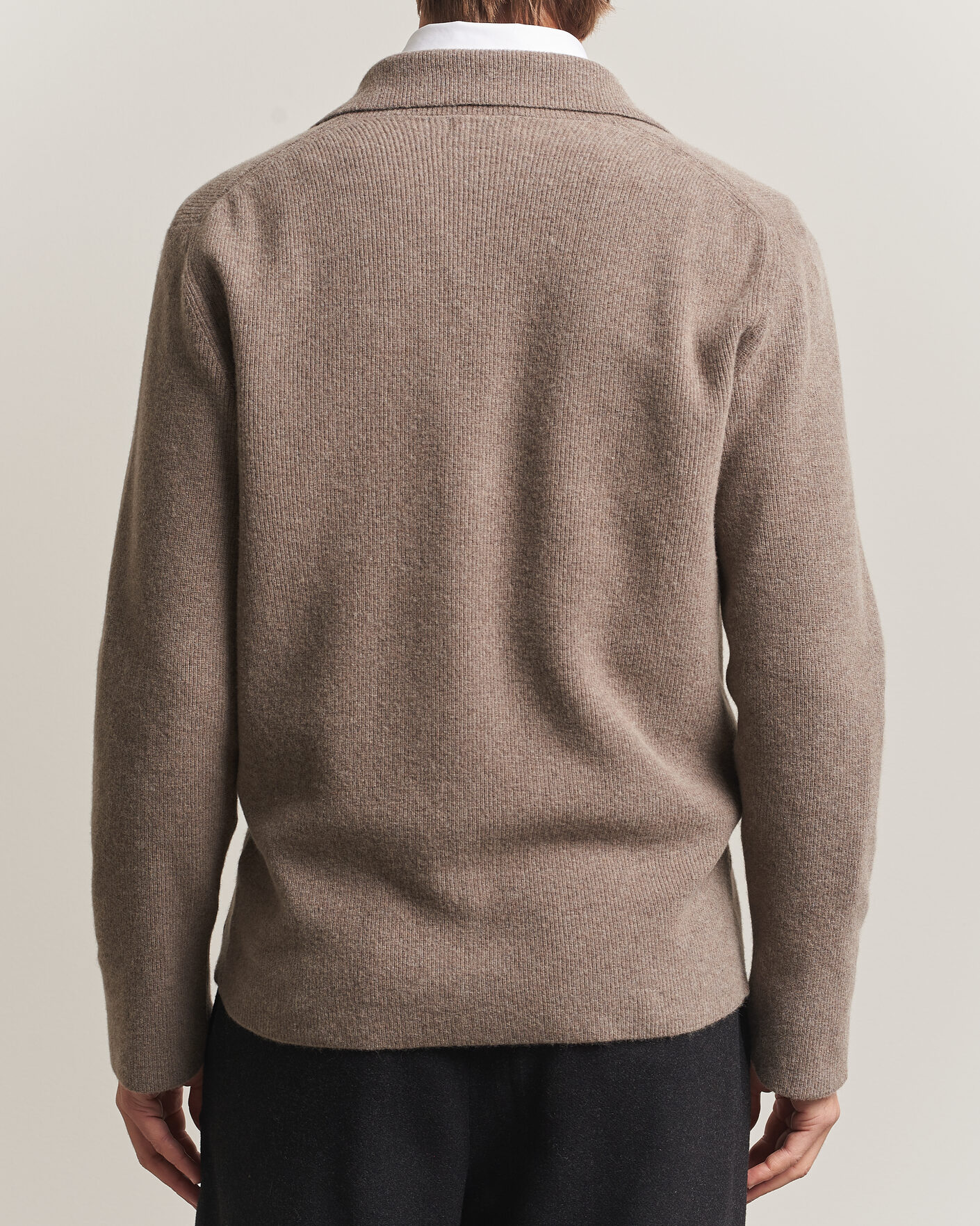 Mies | Pikkutakit | Oscar Jacobson | Antonio Knitted Blazer Taupe