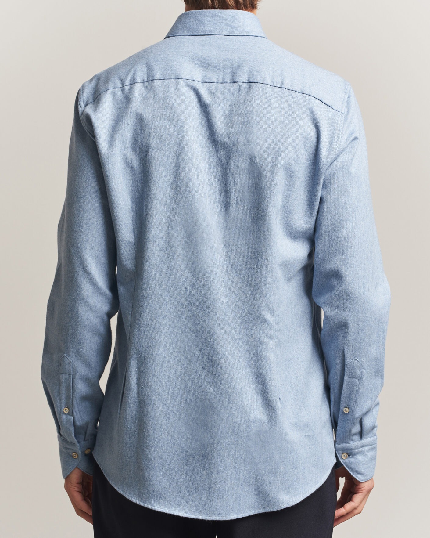 Mies | Kauluspaidat | Stenströms | Slimline Flannel Shirt Blue