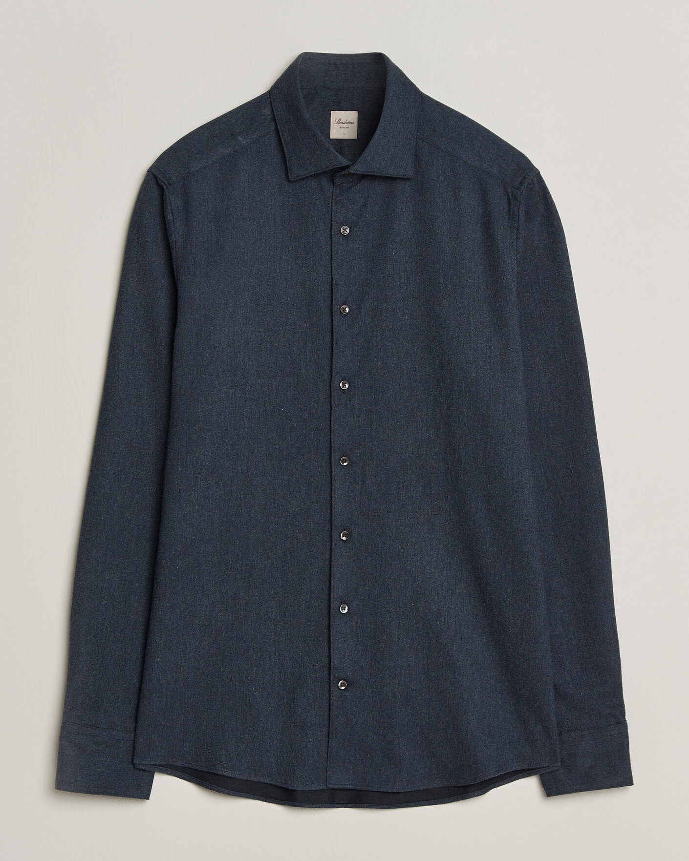 Mies | Kauluspaidat | Stenströms | Slimline Flannel Shirt Navy