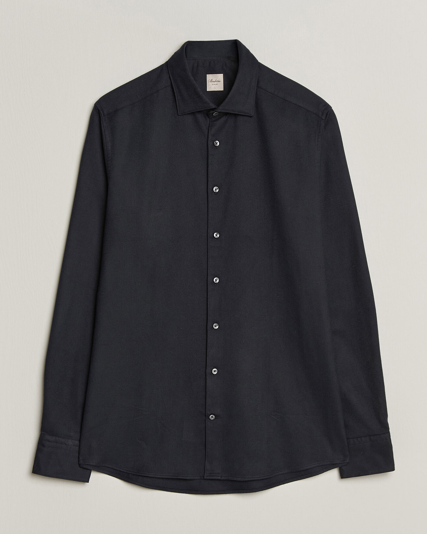 Mies | Kauluspaidat | Stenströms | Slimline Flannel Shirt Black