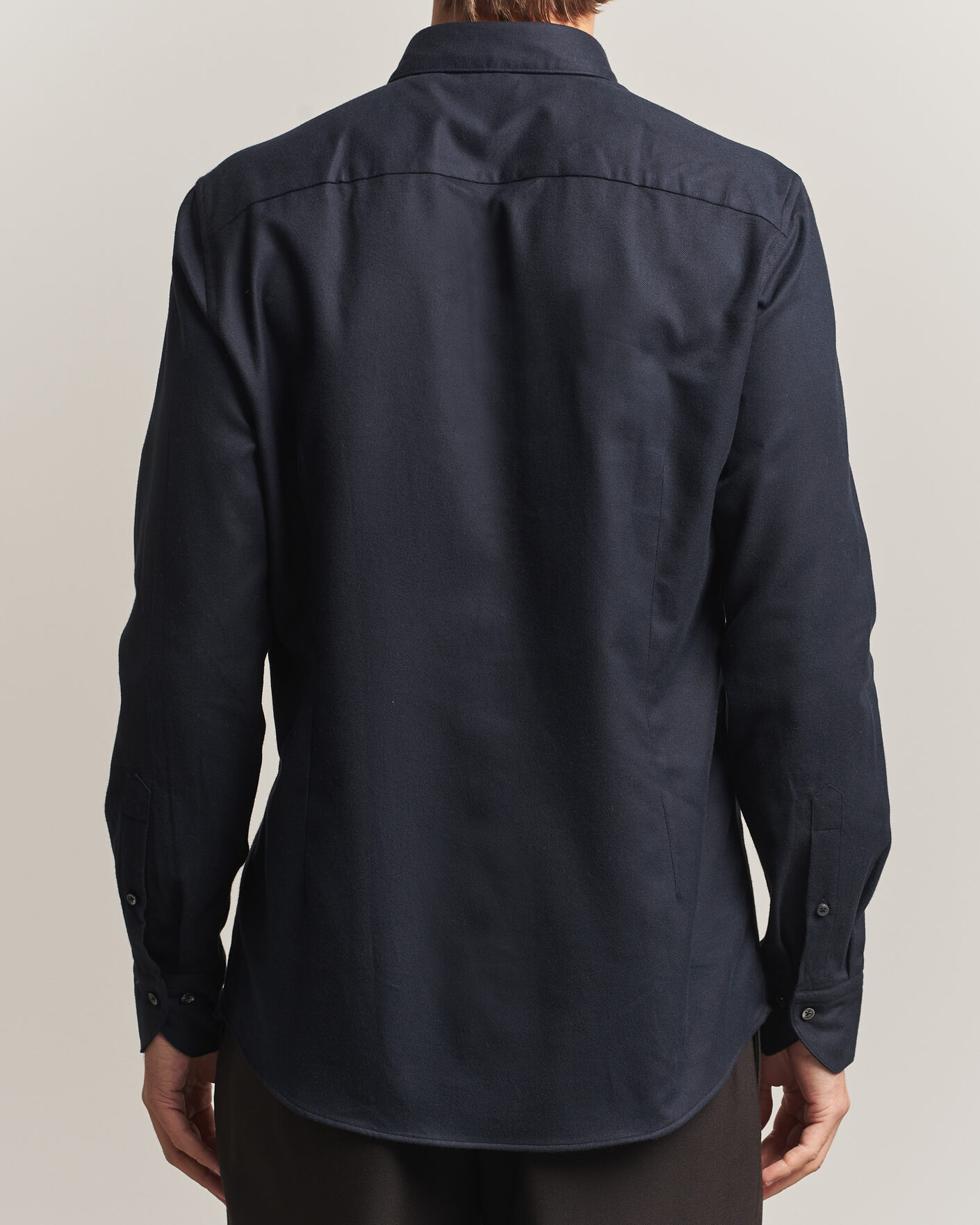Mies | Kauluspaidat | Stenströms | Slimline Flannel Shirt Black