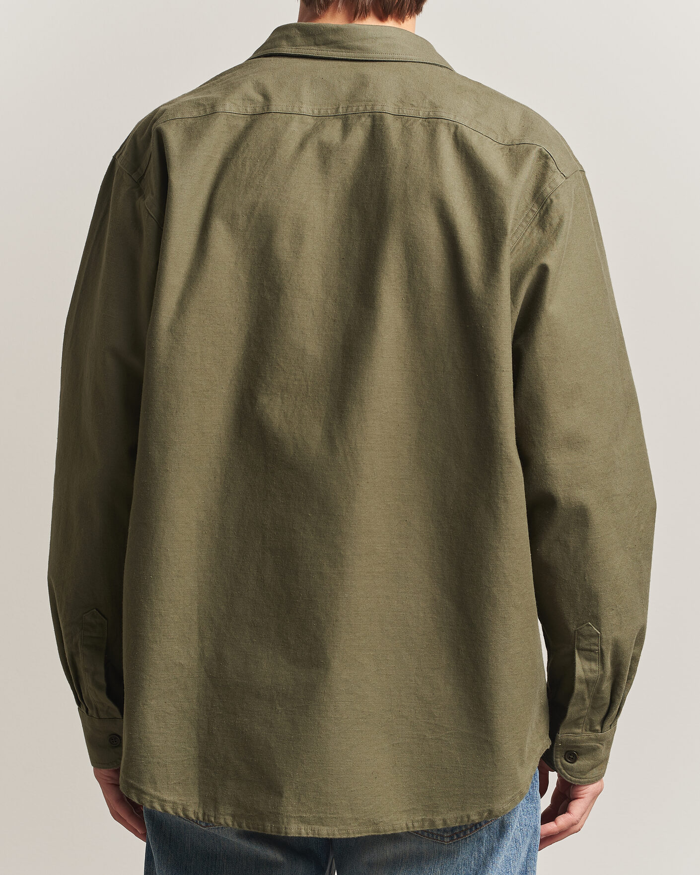 Mies | Kauluspaidat | Nudie Jeans | Julian Worker Shirt Olive Green
