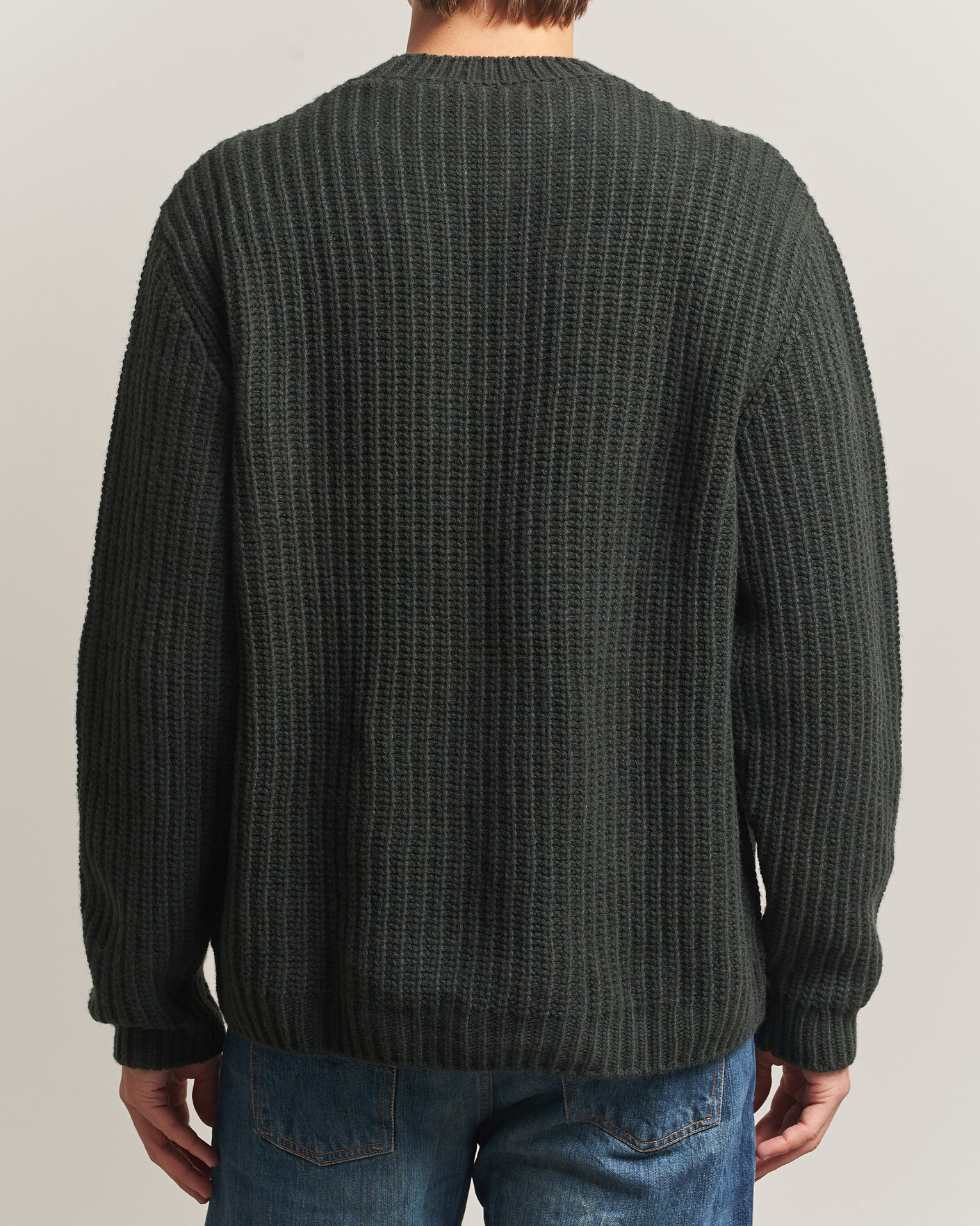 Mies | Puserot | Nudie Jeans | Gurry Chunky Knitted Sweater Racing Green