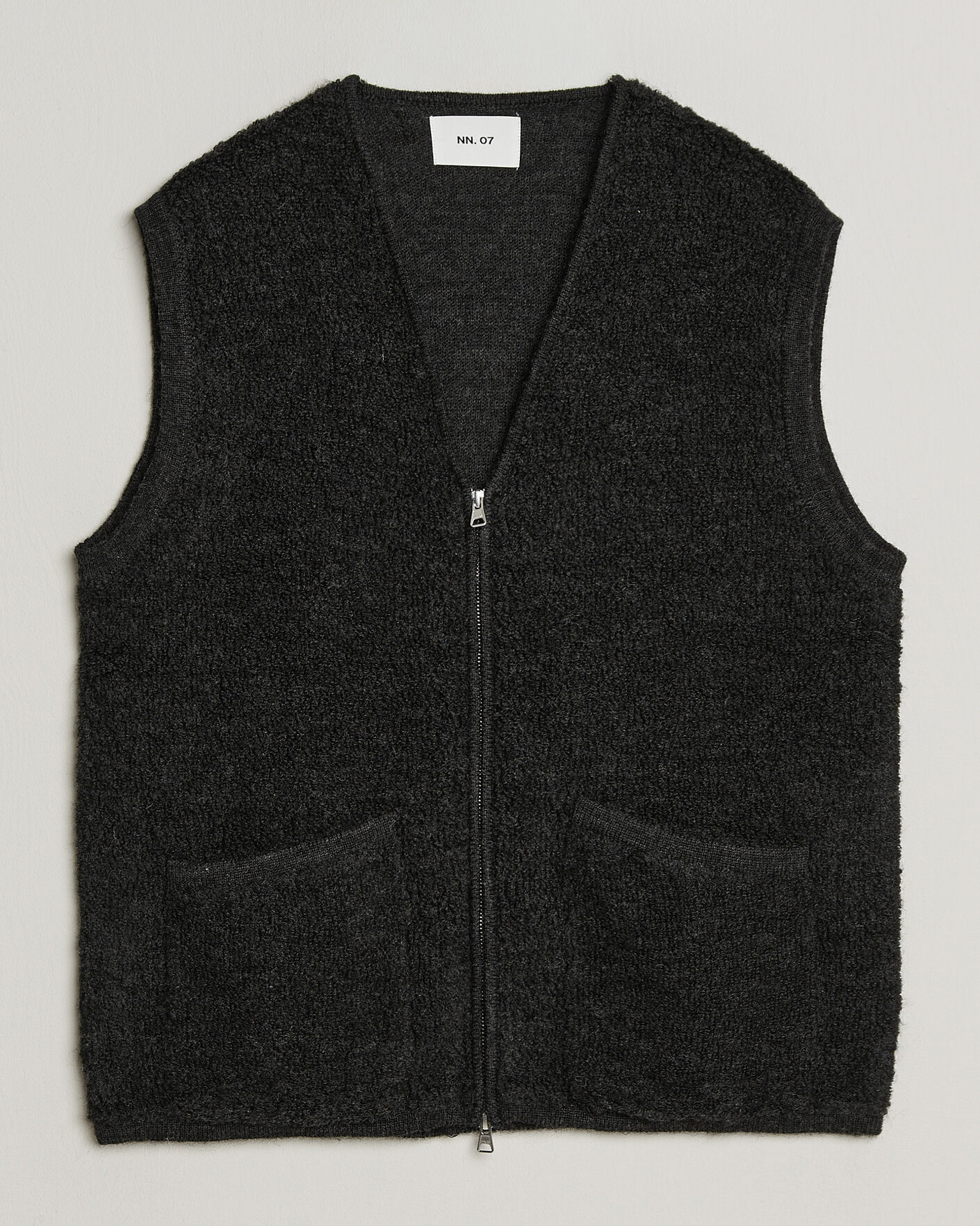 Mies | Ulkoliivit | NN07 | Mads Wool Fleece Vest Antracite Melange