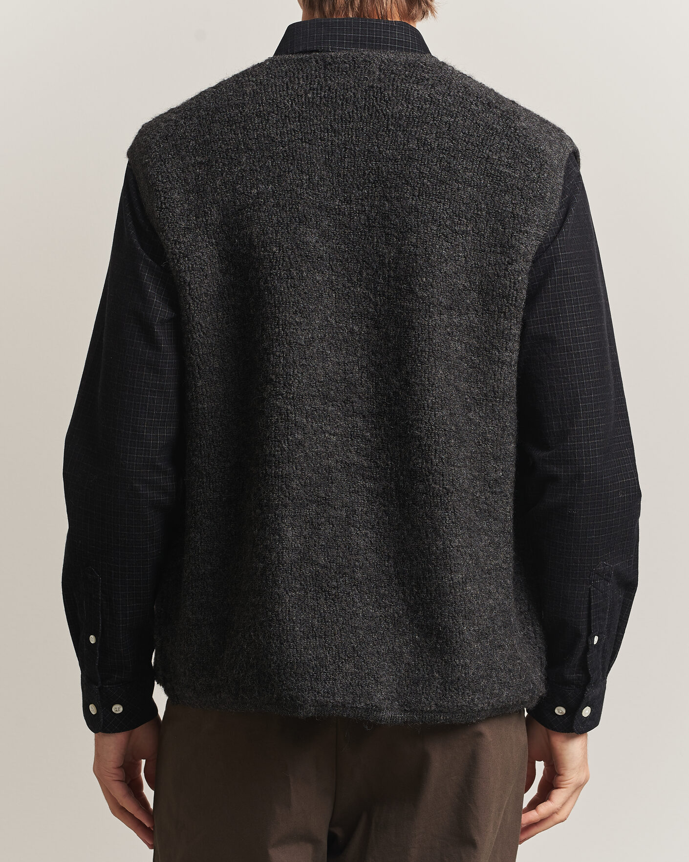 Mies | Ulkoliivit | NN07 | Mads Wool Fleece Vest Antracite Melange