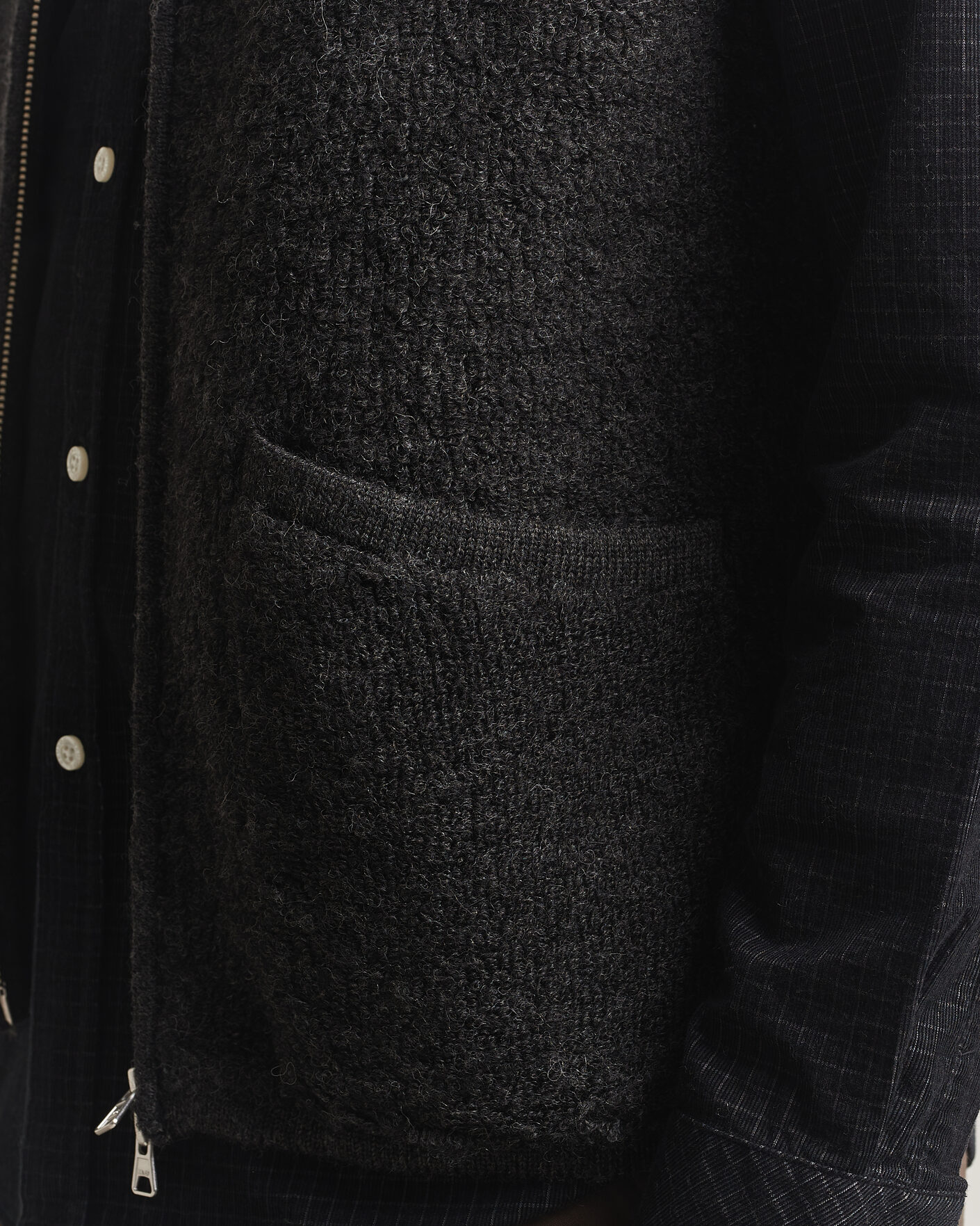 Mies | Ulkoliivit | NN07 | Mads Wool Fleece Vest Antracite Melange