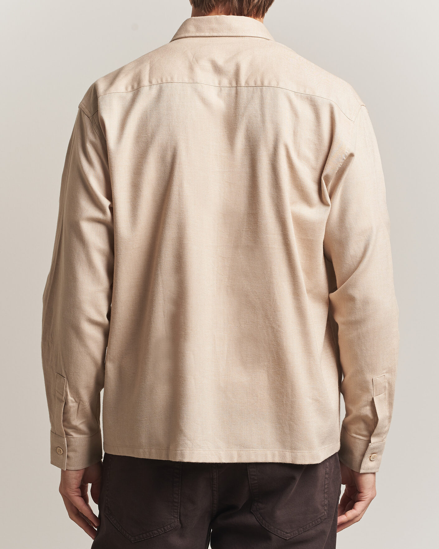 Mies | Kauluspaidat | NN07 | Deon Brushed Light Flannel Shirt Desert Khaki