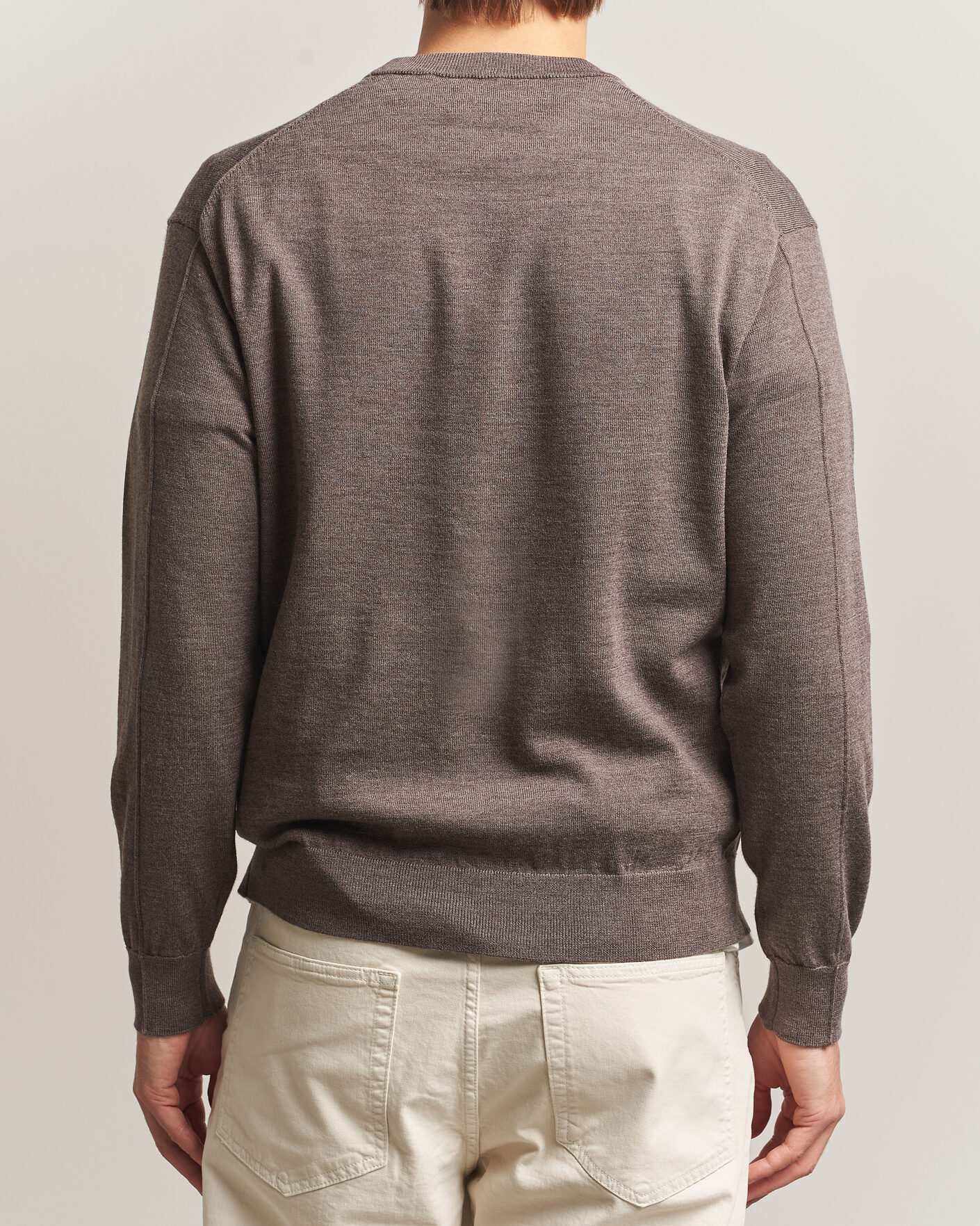Mies | Puserot | NN07 | Nate Wool Knitted Crew Neck Mable Husk