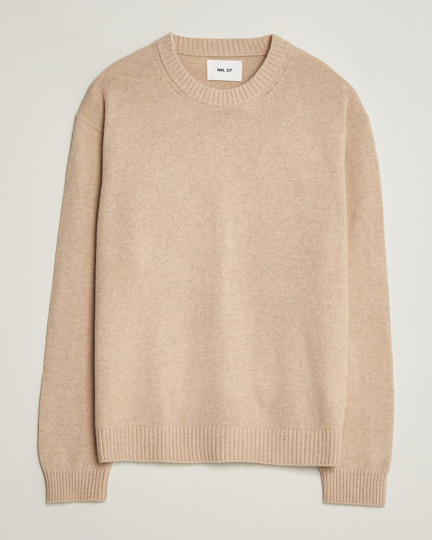 Mies | Puserot | NN07 | Russel Wool/Cotton Knitted Sweater Ecru