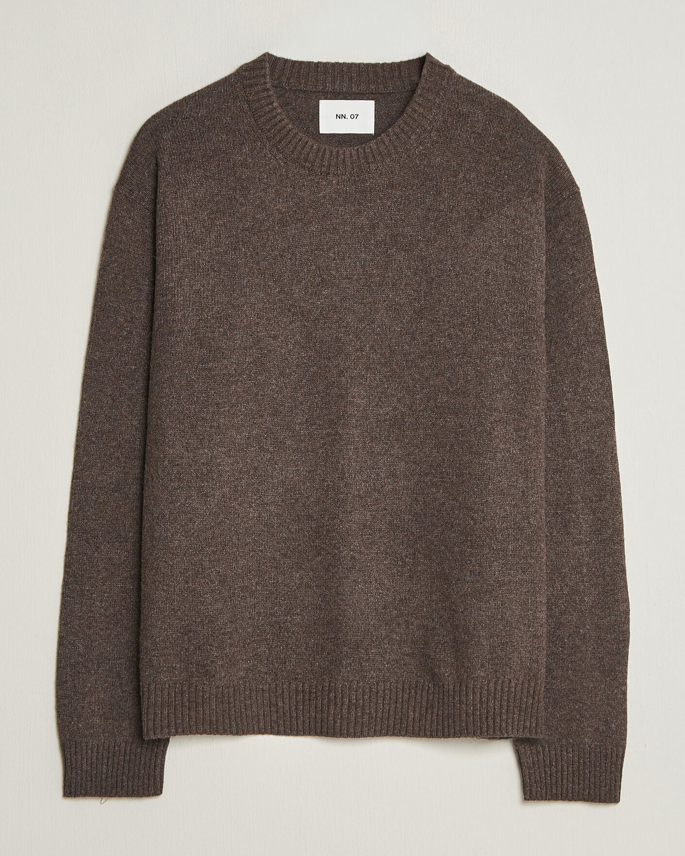 Mies | Puserot | NN07 | Russel Wool/Cotton Knitted Sweater Mable Husk