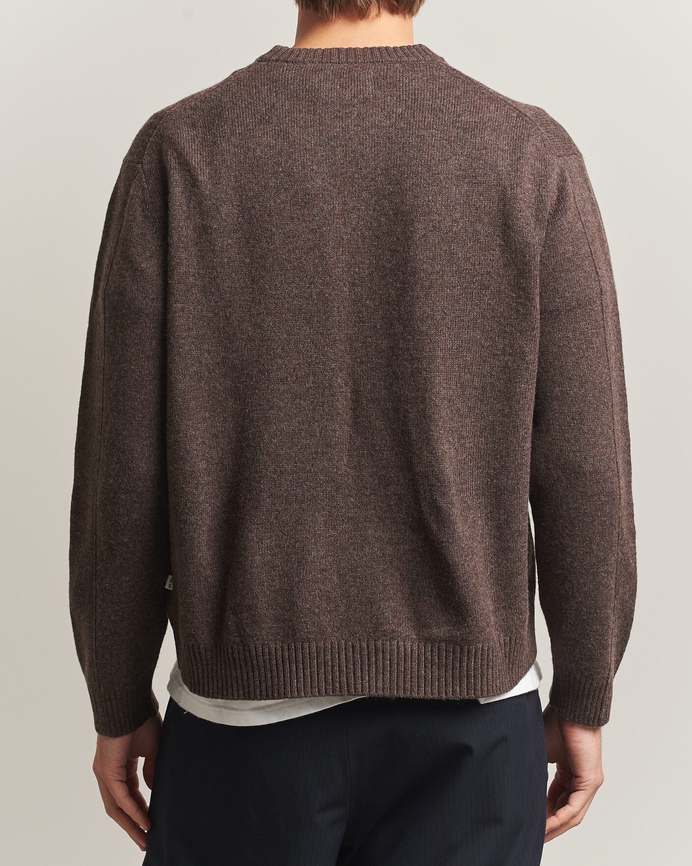 Mies | Puserot | NN07 | Russel Wool/Cotton Knitted Sweater Mable Husk