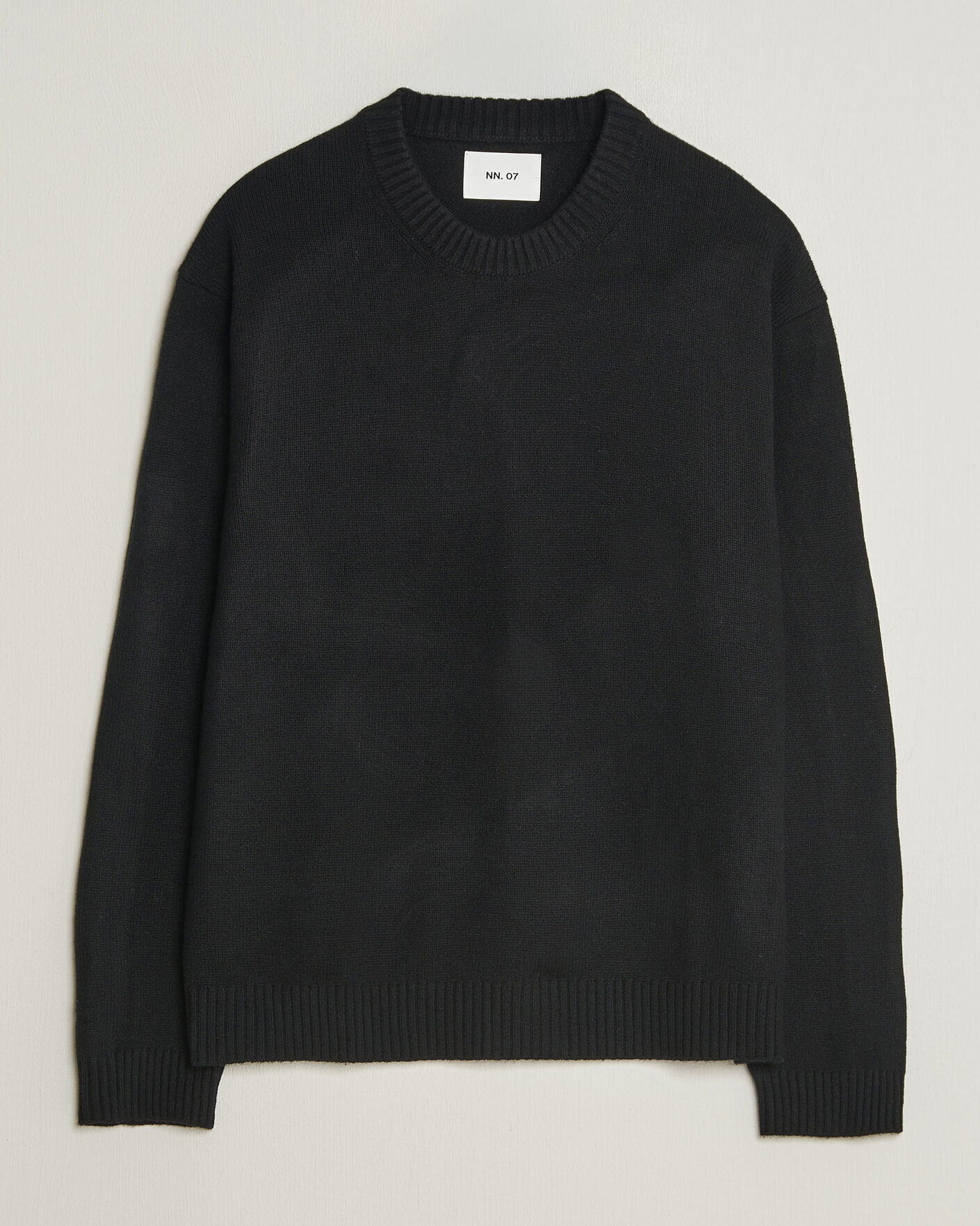 Mies | Puserot | NN07 | Russel Wool/Cotton Knitted Sweater Black
