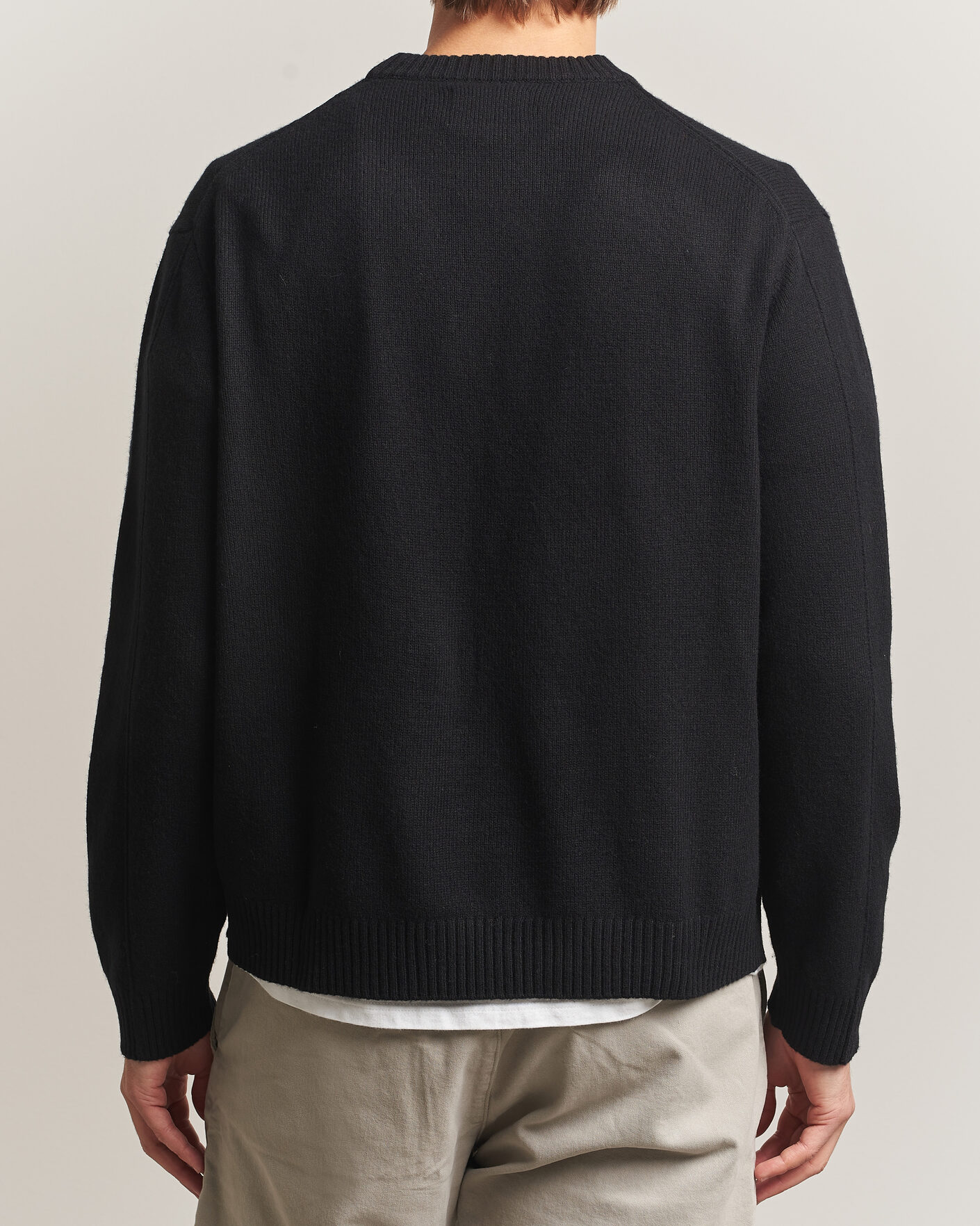 Mies | Puserot | NN07 | Russel Wool/Cotton Knitted Sweater Black
