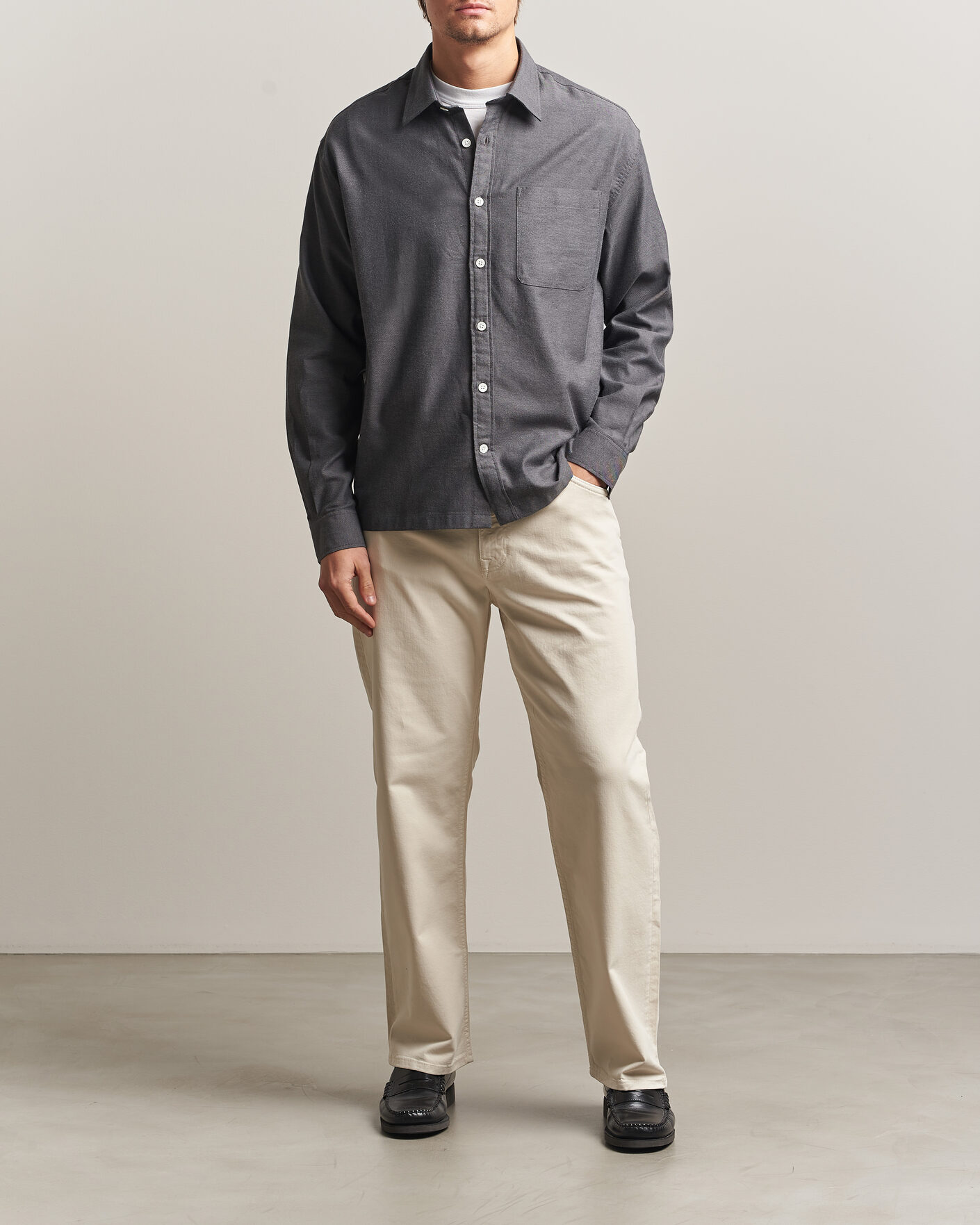 Mies | Housut | NN07 | Otis Relaxed Fit 5-Pocket Pants Ivory