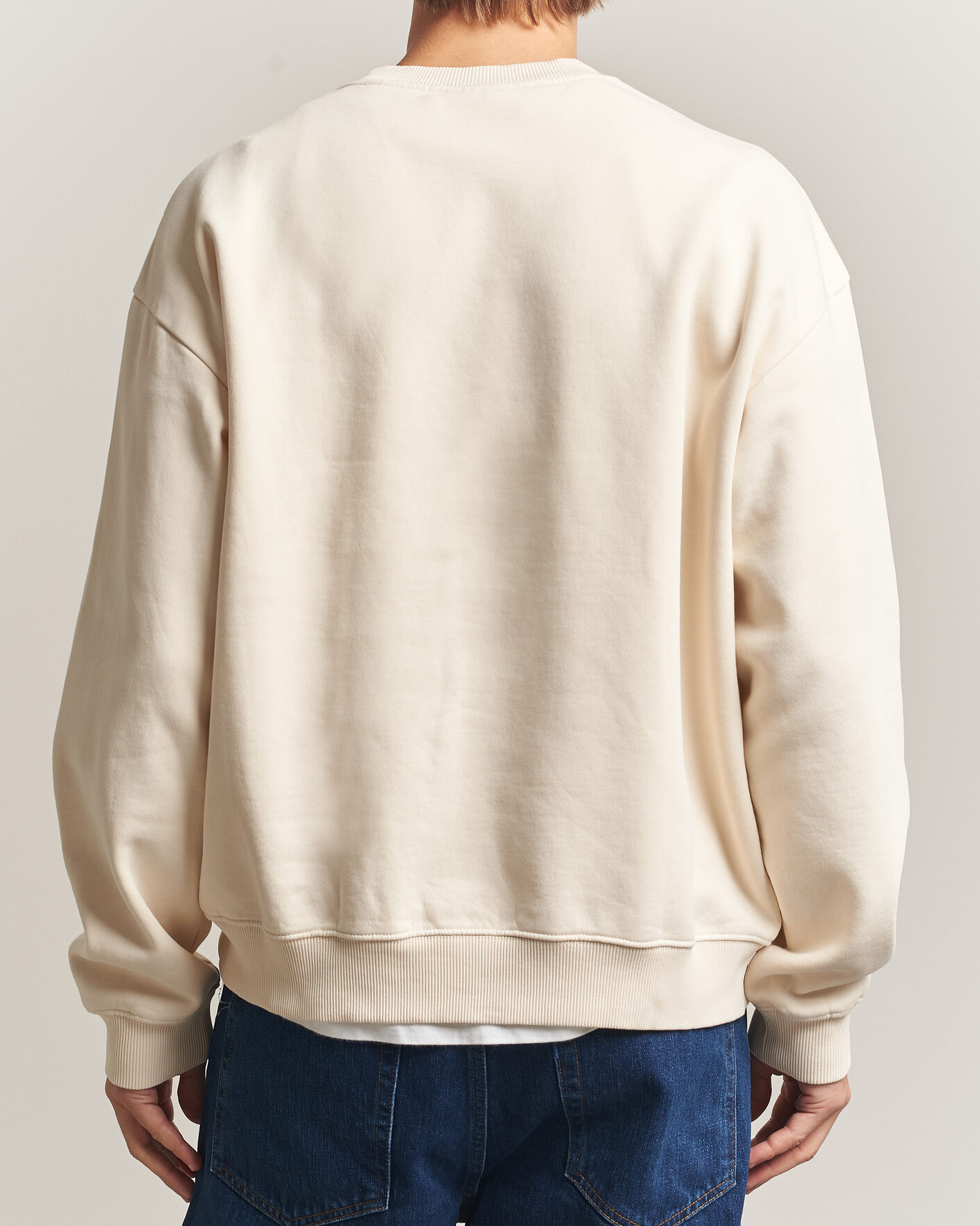 Mies | Puserot | NN07 | David Embroidered Sweatshirt Ivory