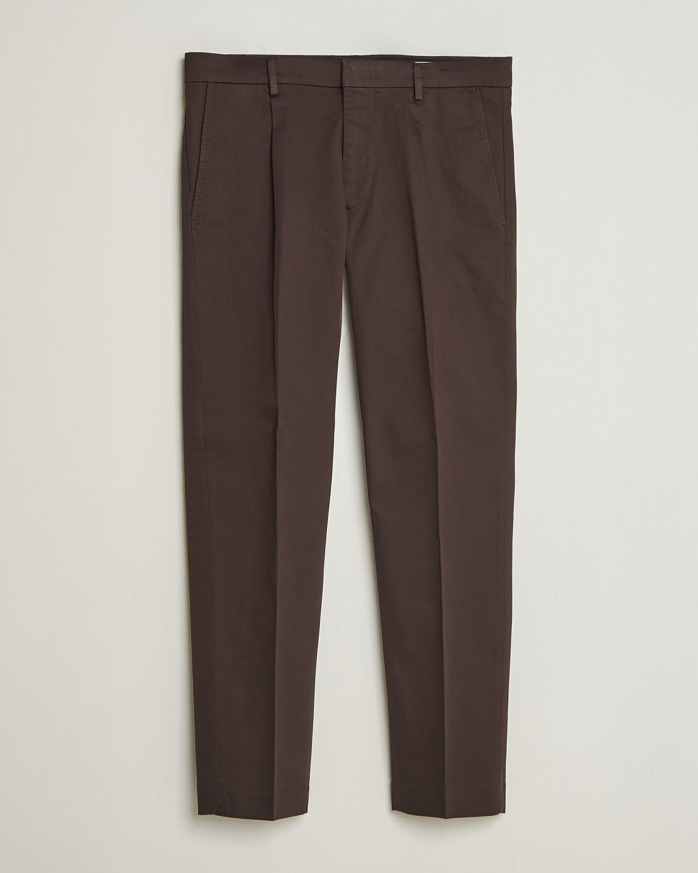 Mies | Housut | NN07 | Bill Pleated Cotton Chinos Deep Truffle