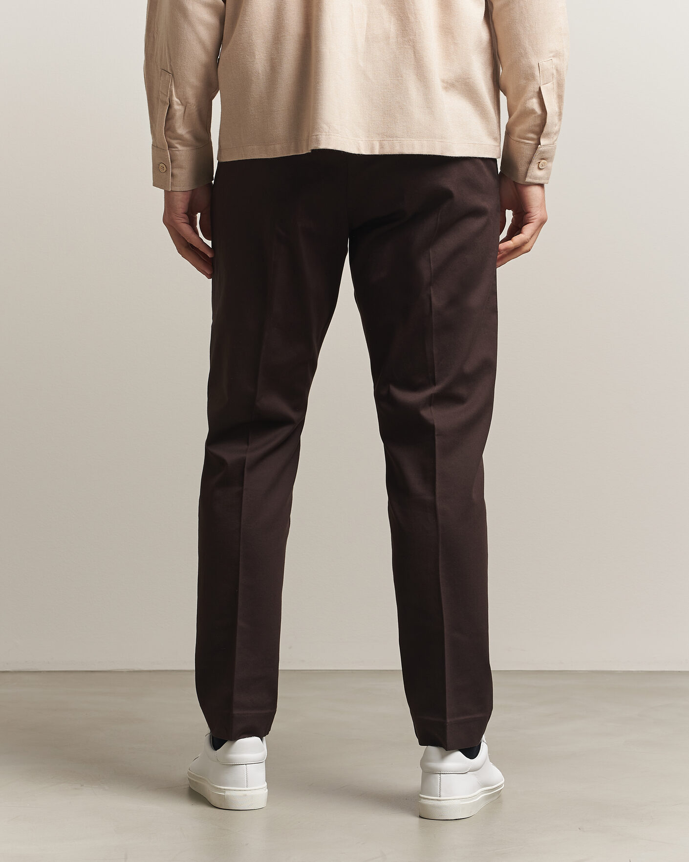 Mies | Housut | NN07 | Bill Pleated Cotton Chinos Deep Truffle