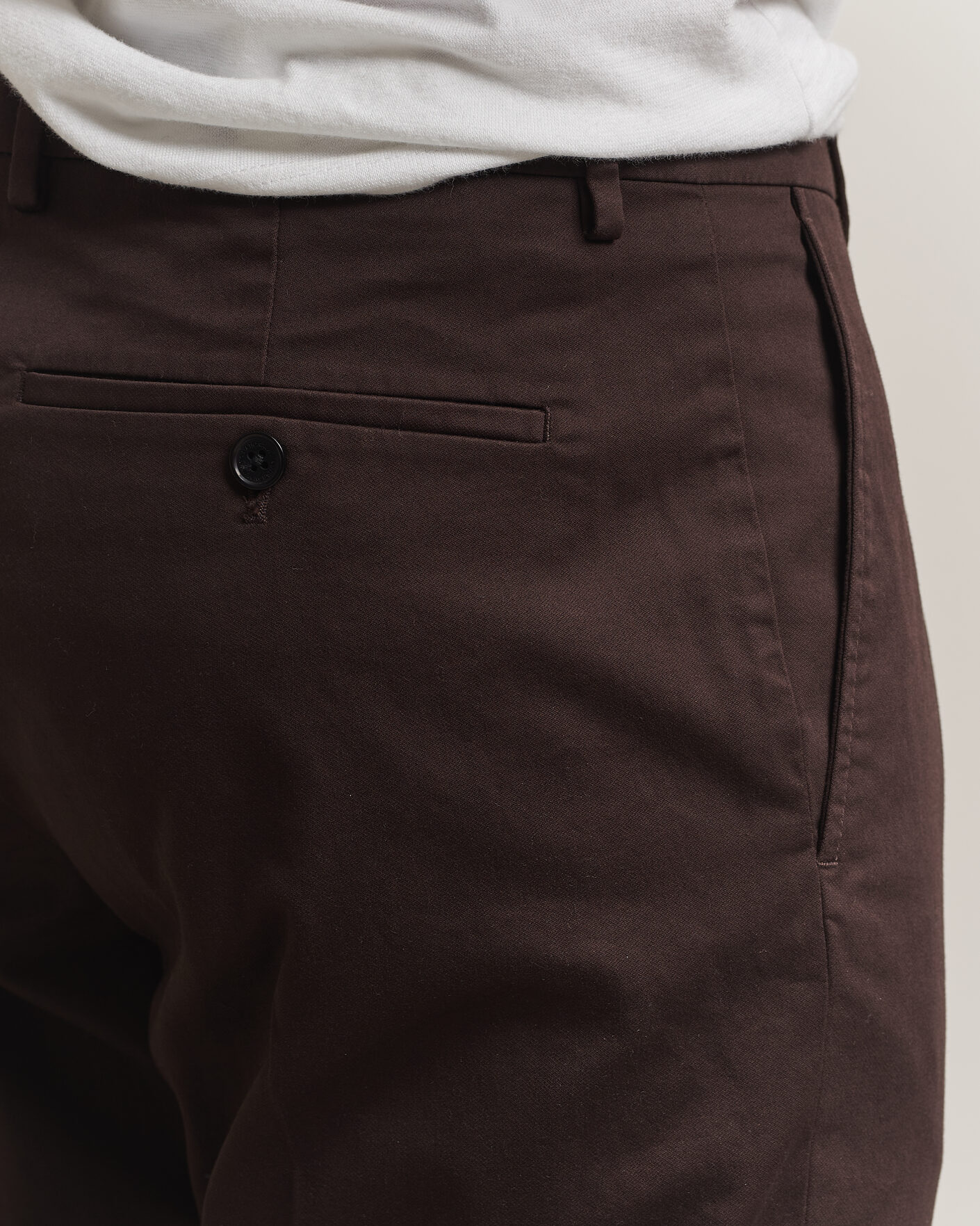 Mies | Housut | NN07 | Bill Pleated Cotton Chinos Deep Truffle