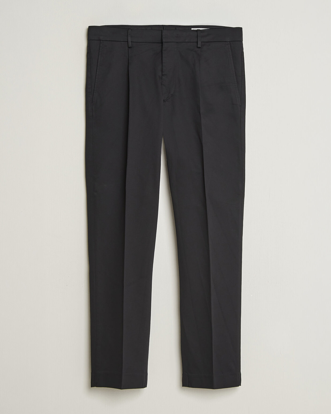 Mies | Housut | NN07 | Bill Pleated Cotton Chinos Black