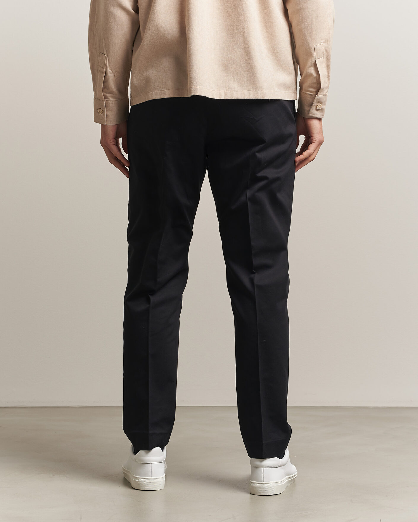 Mies | Housut | NN07 | Bill Pleated Cotton Chinos Black