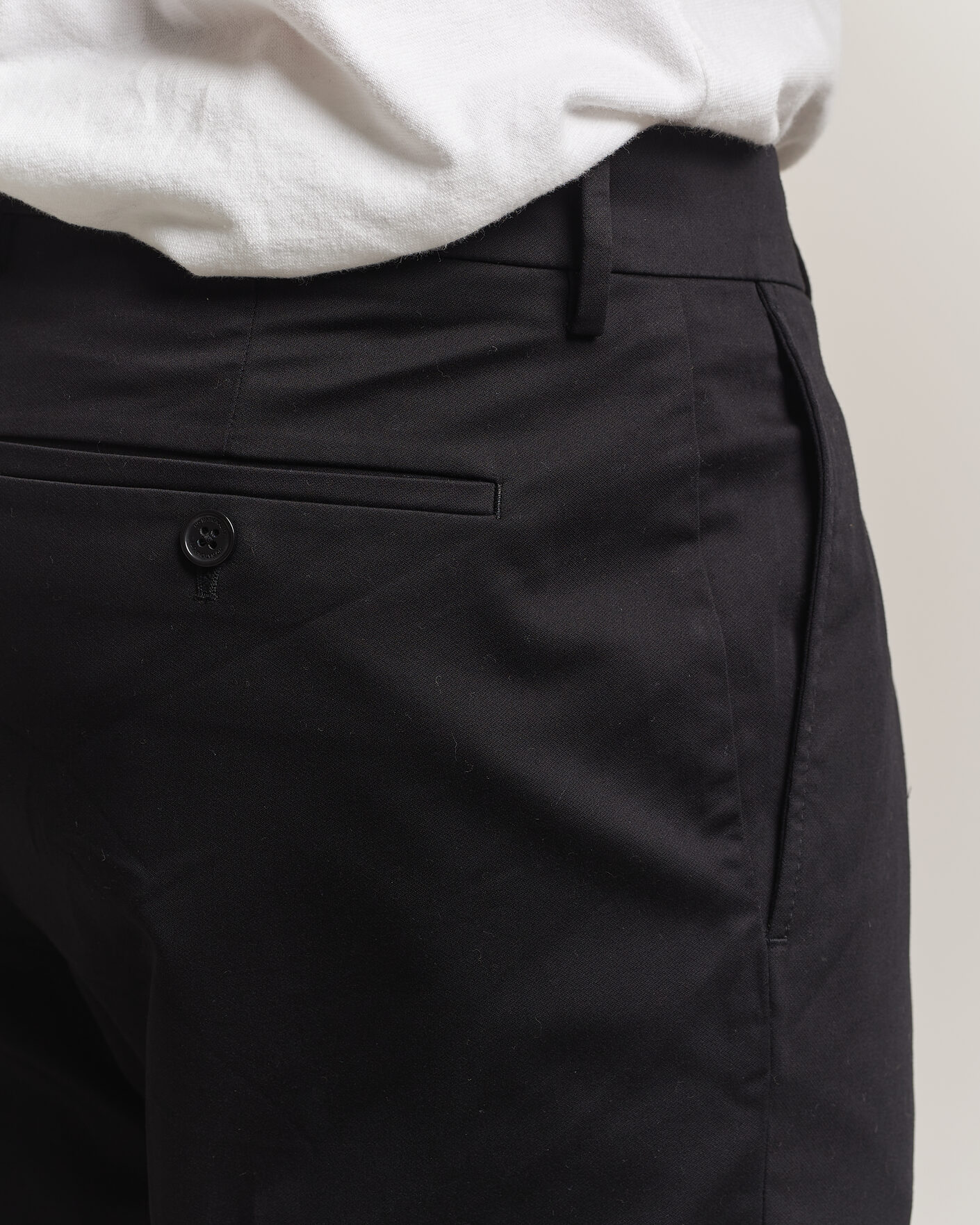 Mies | Housut | NN07 | Bill Pleated Cotton Chinos Black