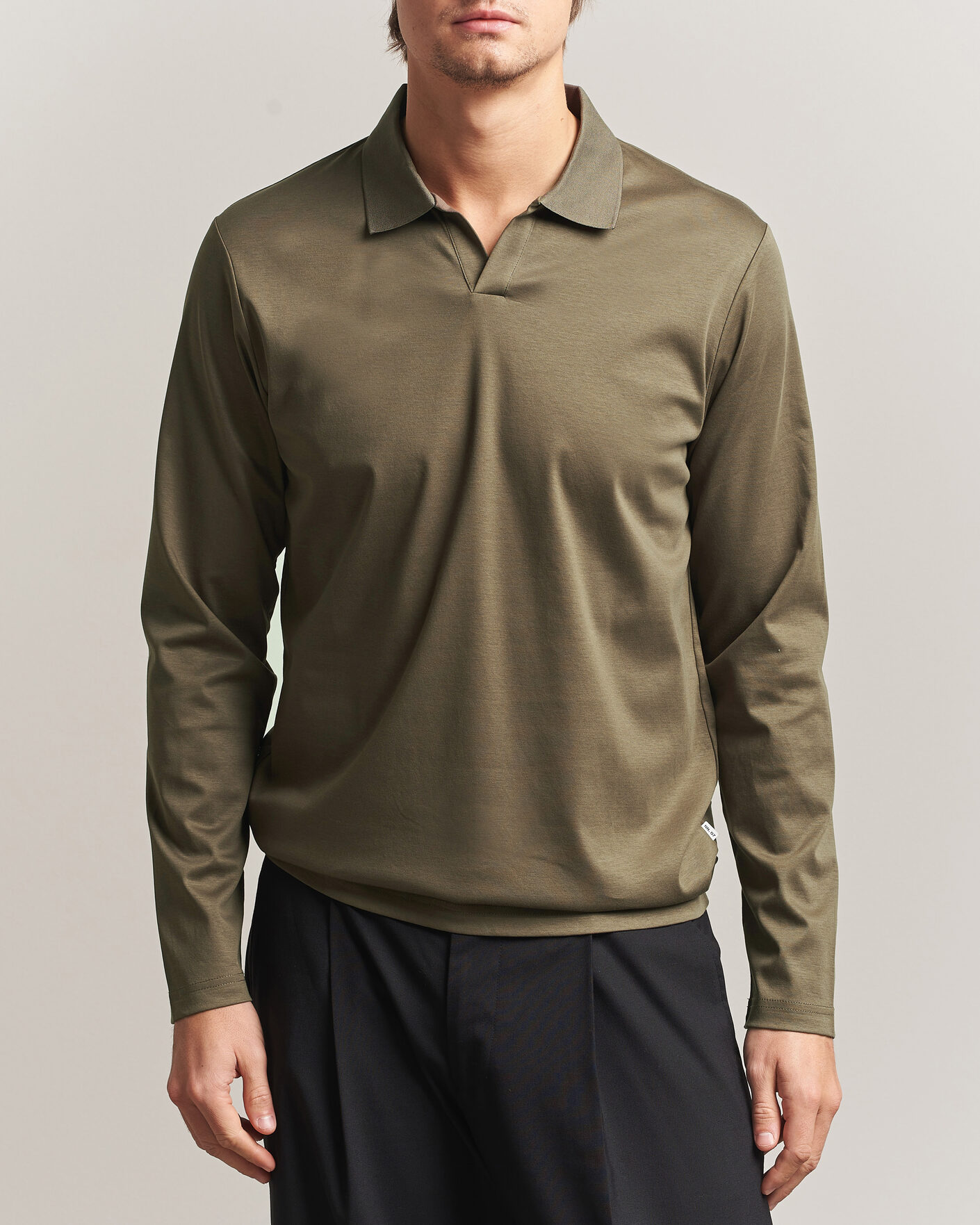 Mies | Pikeet | NN07 | Paul Long Sleeve Polo Mable Husk